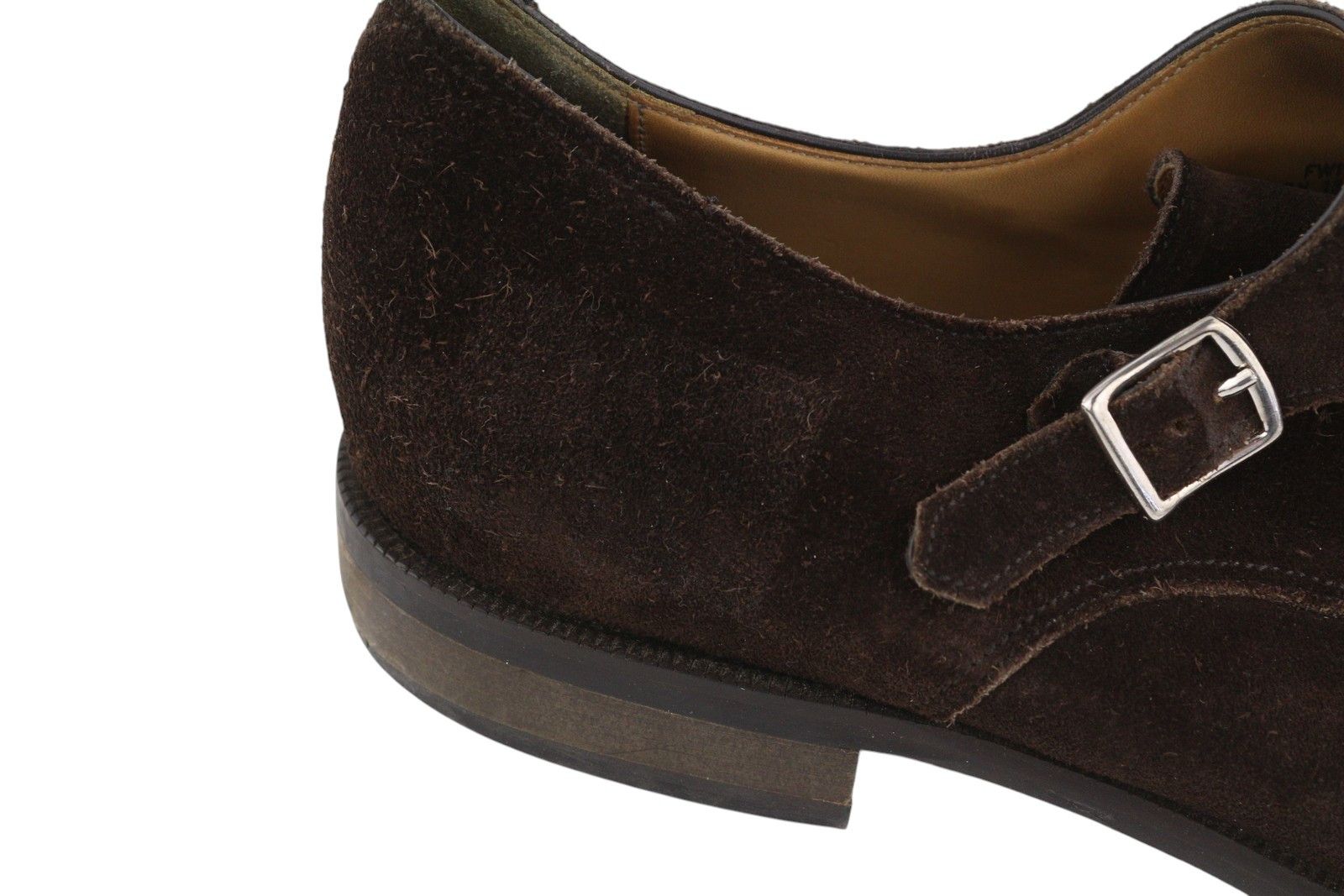 Suitsupply EU44 Brown Suede Leather Square Toe Monk Shoes 83576 Size US 11 / EU 44 - 13 Thumbnail