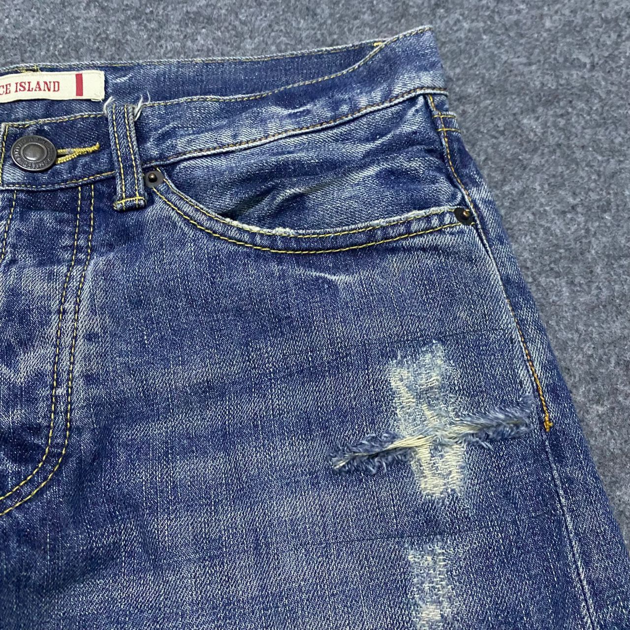 If Six Was Nine 💥Best Offer💥Spice Island Patchwork Distressed Denim Size US 32 / EU 48 - 13 Thumbnail