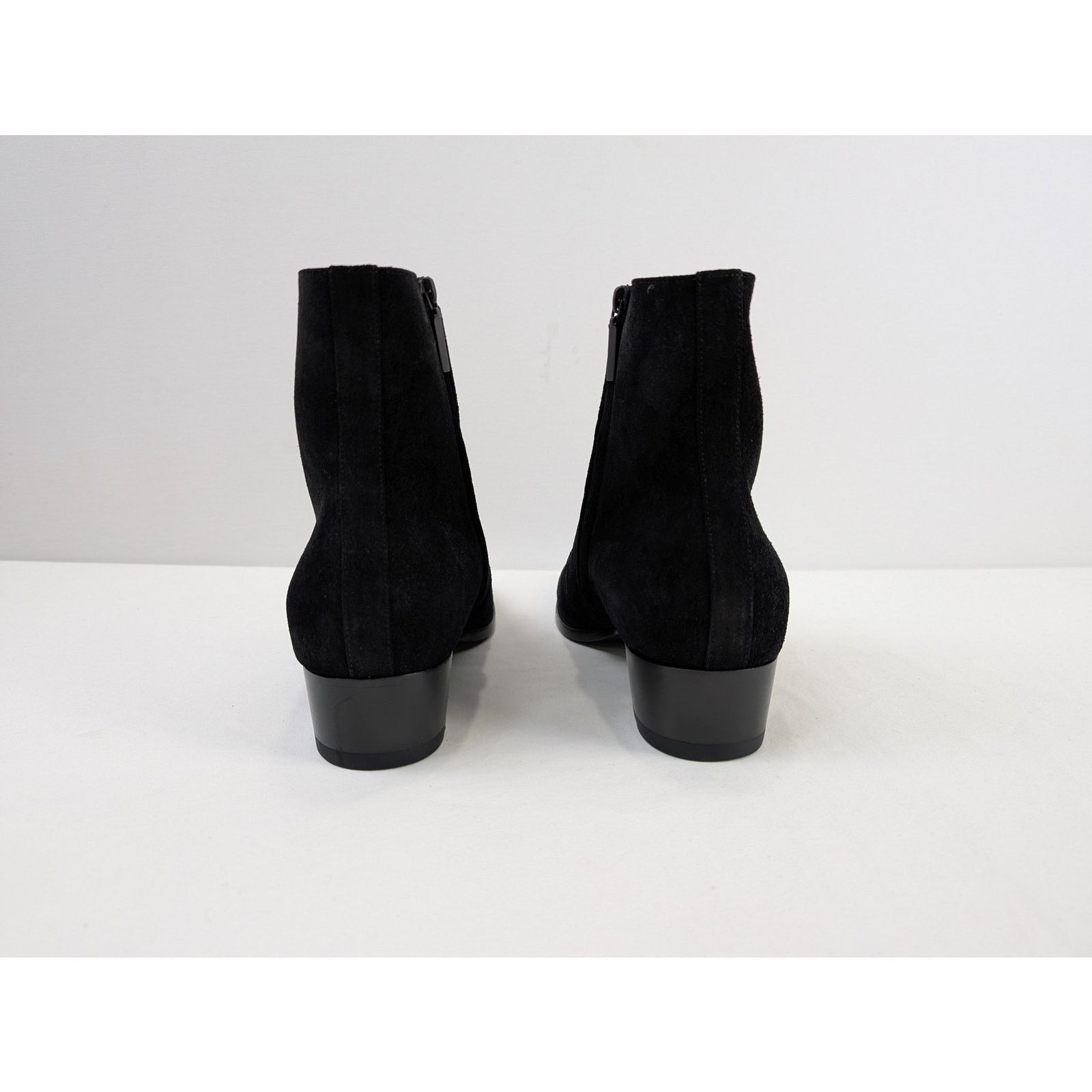 Saint Laurent Paris o1rshd1 Wyatt Chelsea Suede Boots in Black Size US 13 / EU 46 - 13 Thumbnail