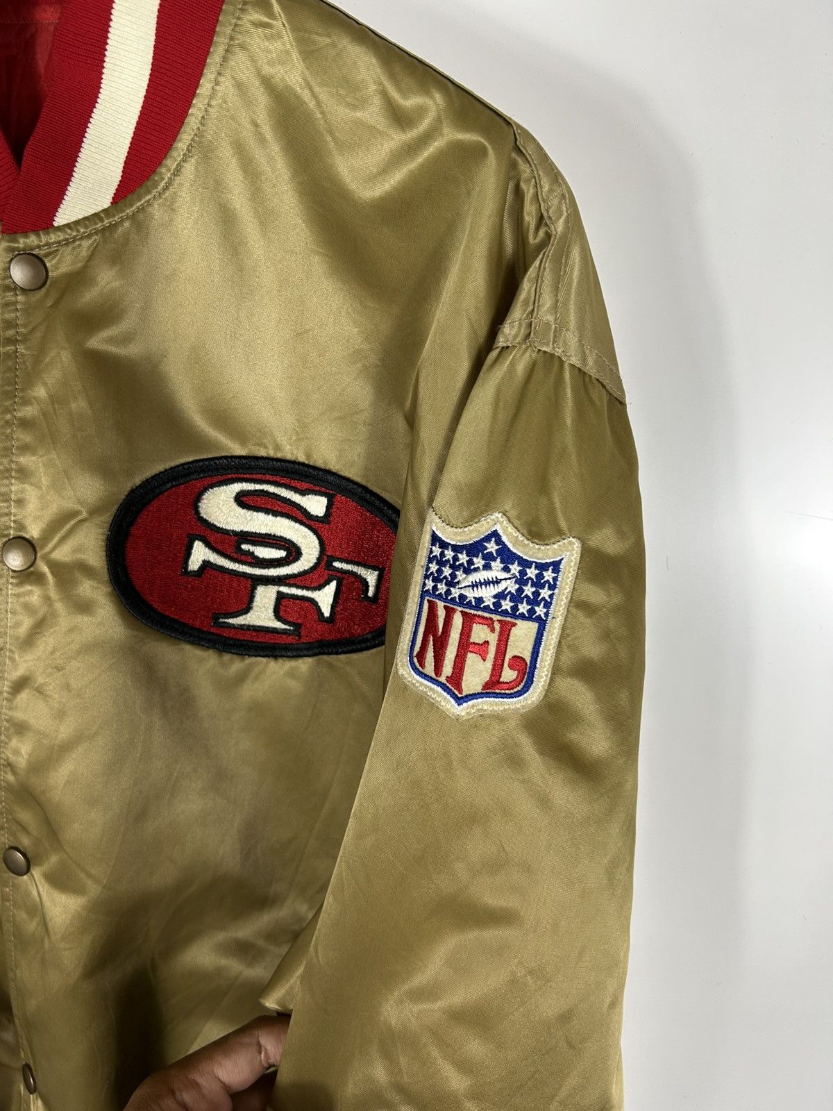Starter ⚡️Vintage NFL 49ERS Starter 80s U.S.A Nylon Jacket Size US XL / EU 56 / 4 - 8 Thumbnail