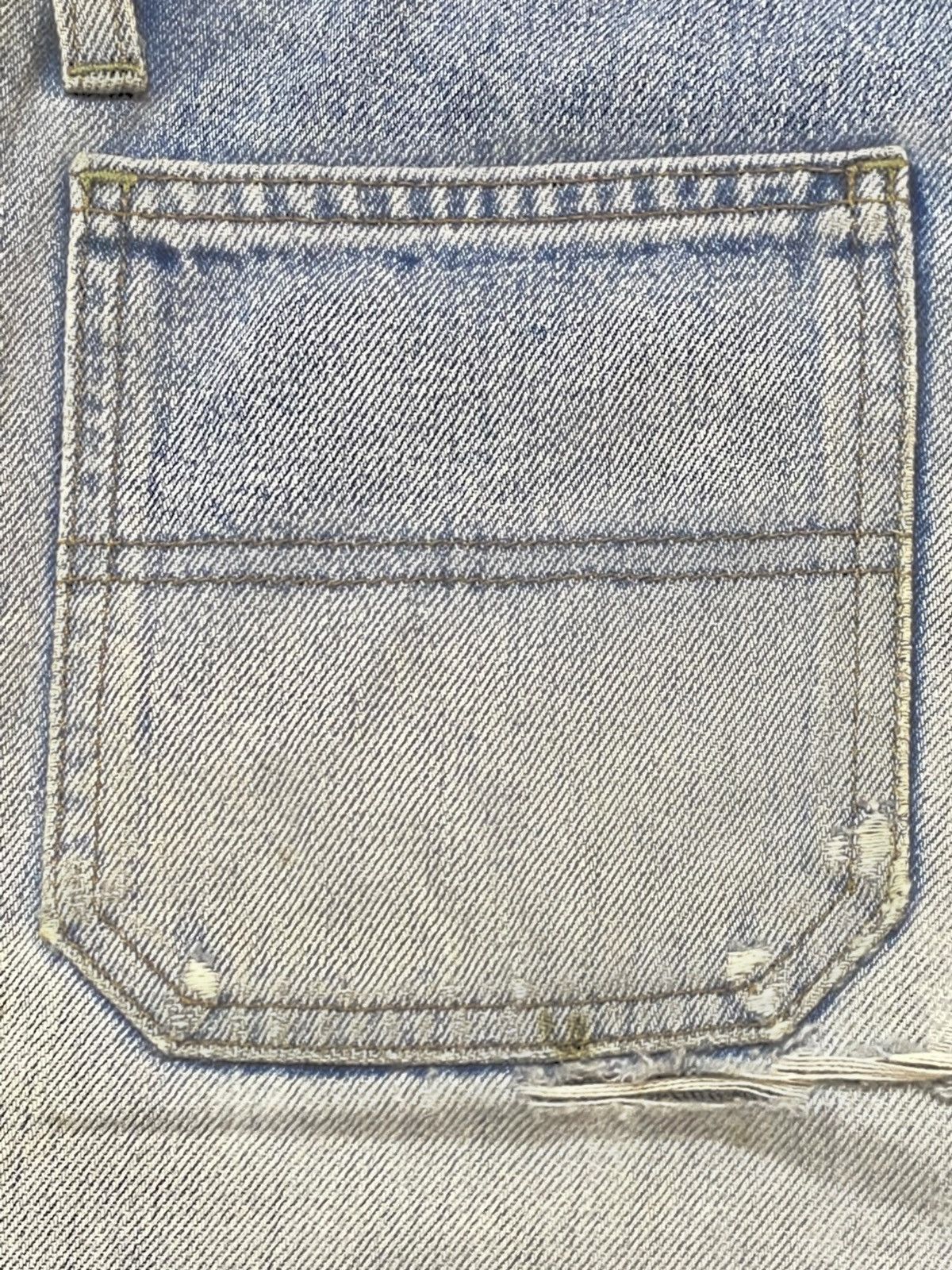 Tornado Mart Vintage Big John 70’s Fade Grunge Distressed Flare Jeans Size US 32 / EU 48 - 12 Thumbnail