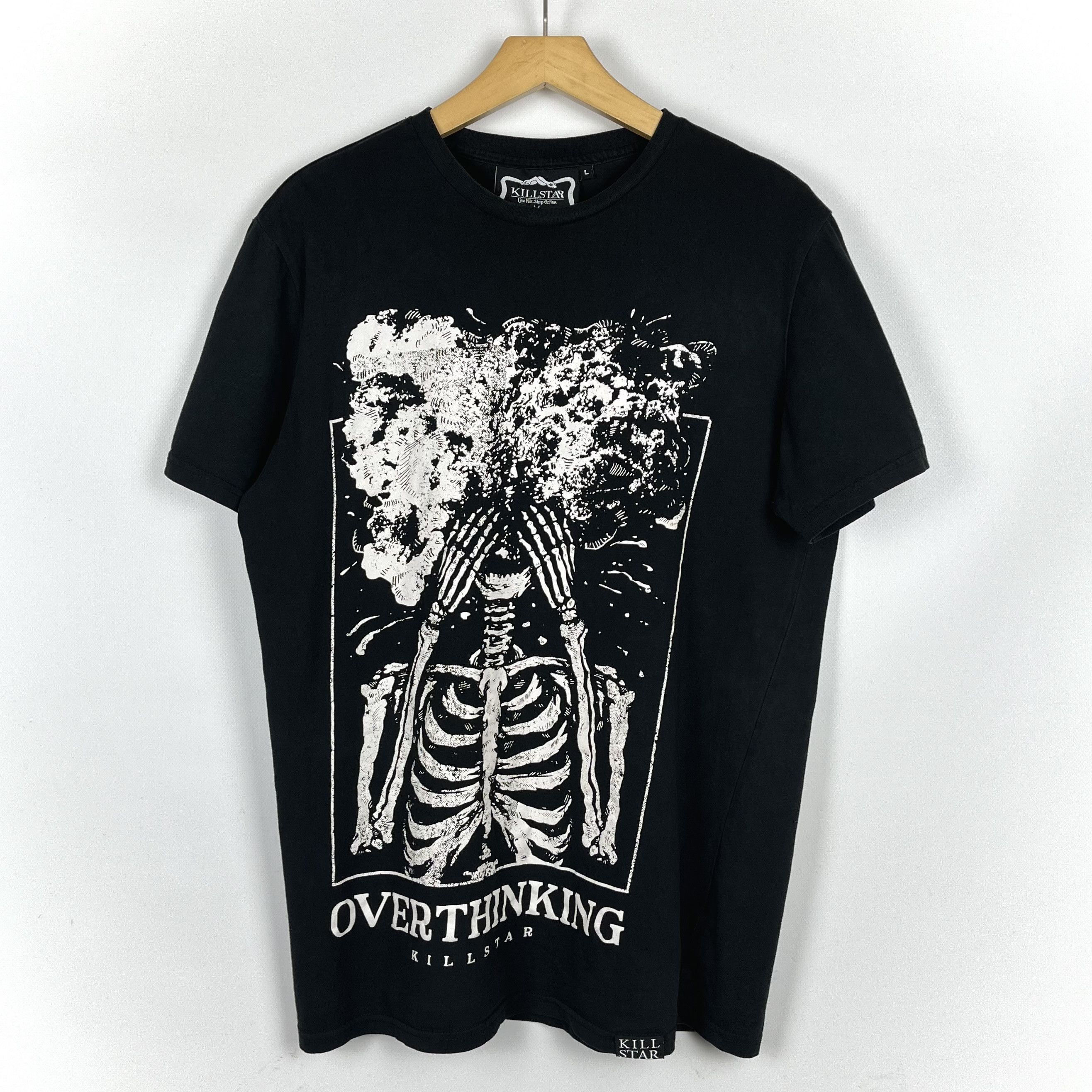 Killstar Killstar Overthinking Big Logo Gothic Art T Shirt Size US L / EU 52-54 / 3 - 1 Thumbnail