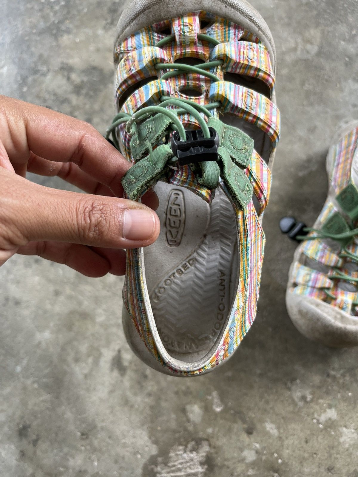 KEEN × Sports Specialties ⚡️STEALS⚡️Keen Rubber Sandal Rainbow Colour For Kid Size US 5 / EU 37 - 4 Thumbnail