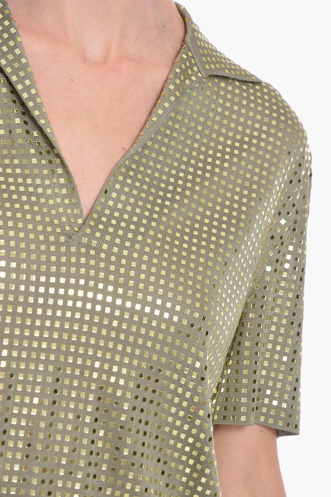 Bottega Veneta og1mm0426 Silk-Knit Midi Dress in Green Size XS / US 0-2 / IT 36-38 - 3 Thumbnail