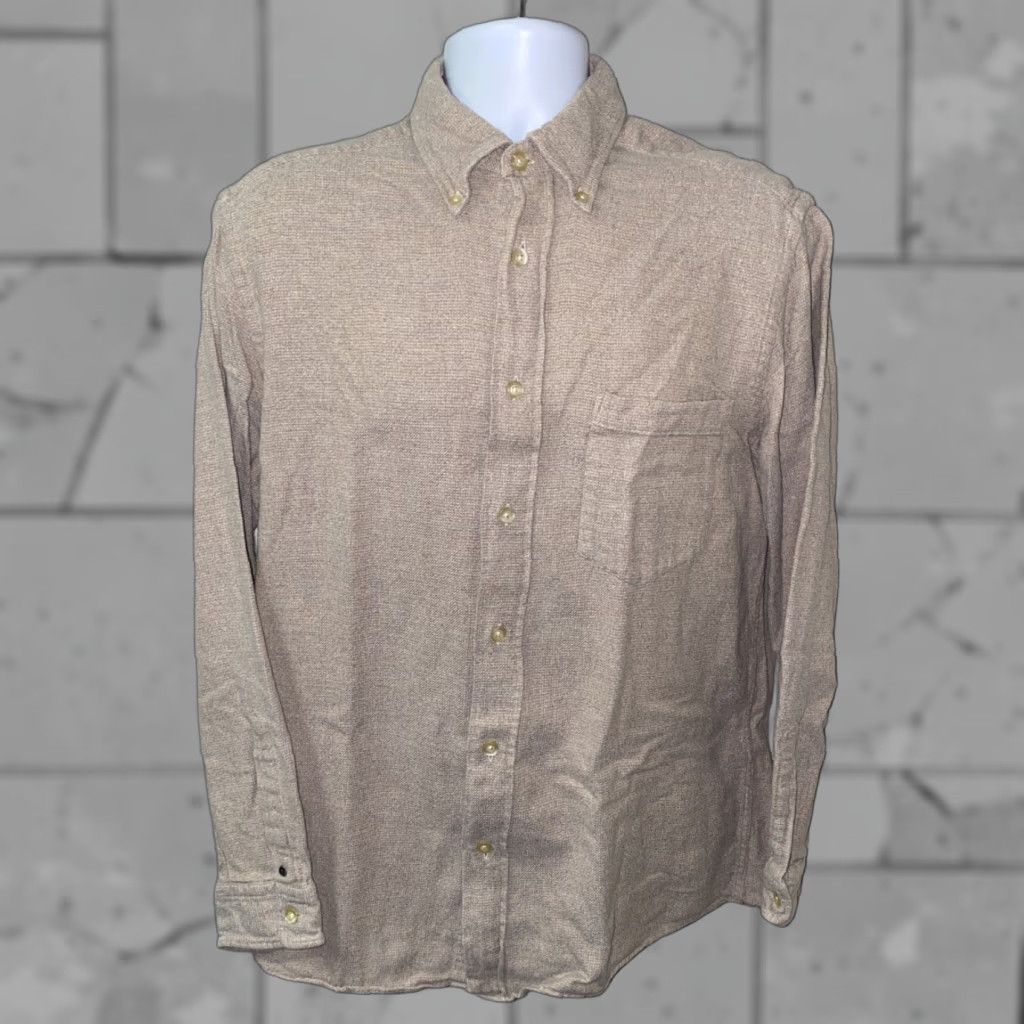 Hugo Boss HUGO BOSS Shirt Mens Beige Long Sleeve Button Front Size L Size US L / EU 52-54 / 3 - 1 Thumbnail
