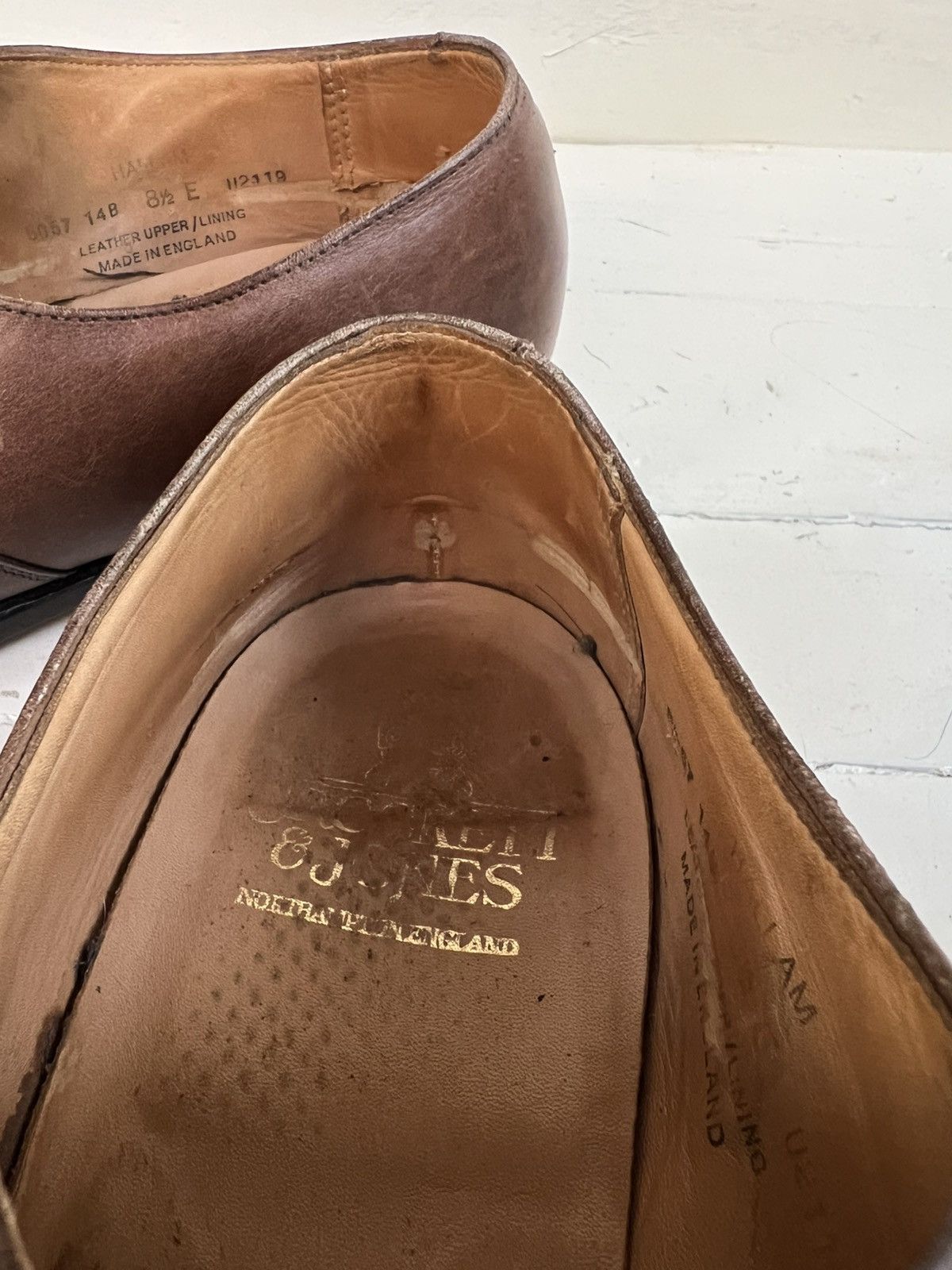 Crockett & Jones Crockett & Jones Hallam Brown Leather Cap-toe Balmoral Shoes Size US 9.5 / EU 42-43 - 19 Thumbnail