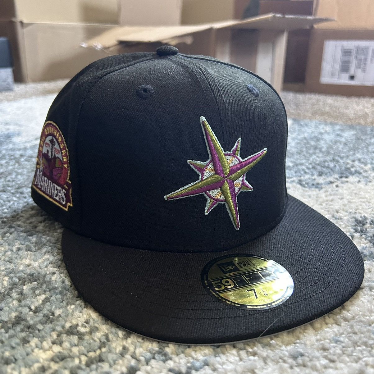 MyFitteds 7 1/4 SEATTLE MARiNERS 1962 WORLD’S FAiR MLB NEW ERA FiTTED Size ONE SIZE - 10 Thumbnail