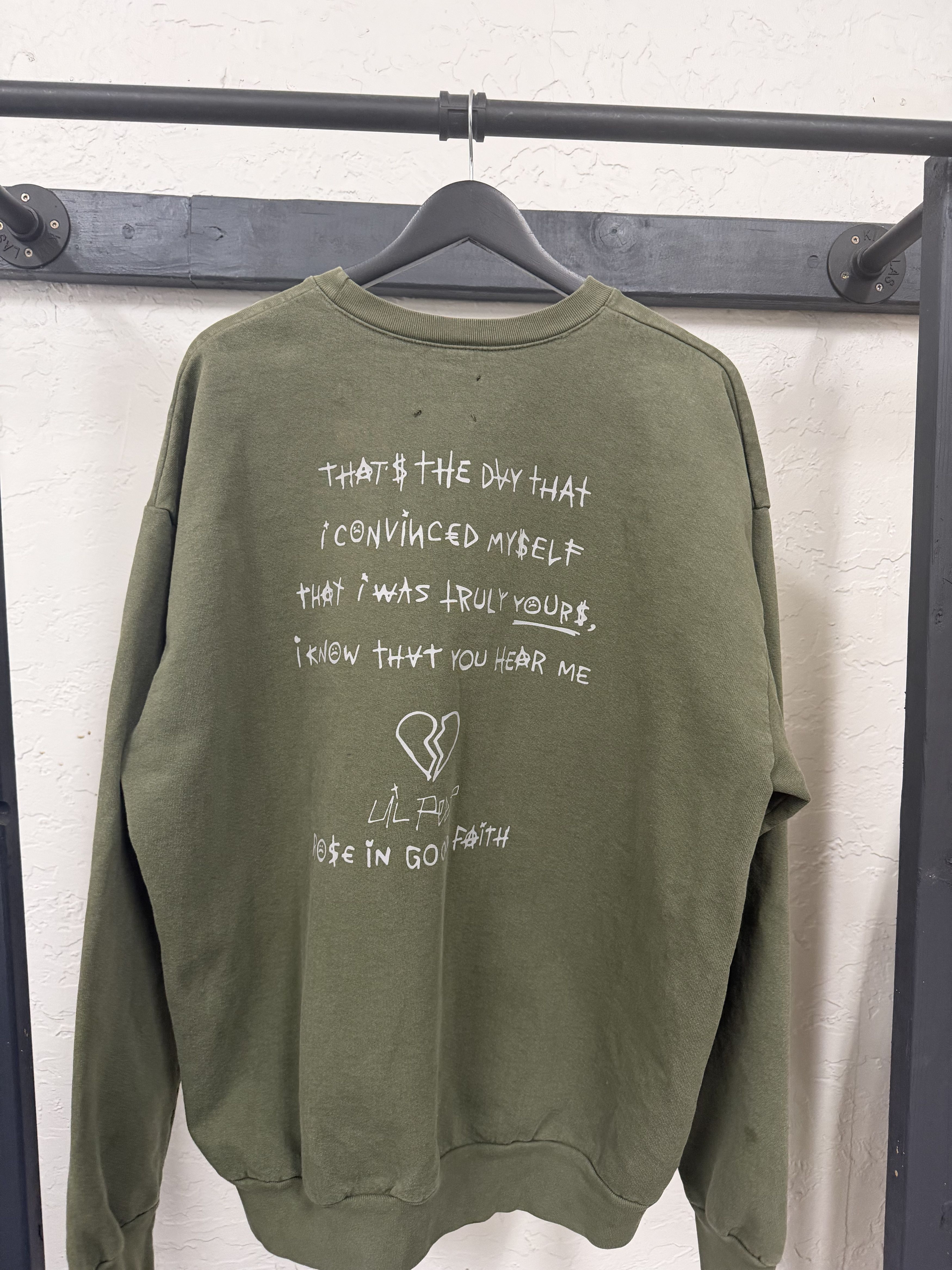 Lil Peep × ROSE IN GOOD FAITH Lil Peep x Rose In Good Faith Greenpeace Sweatshirt Size US XL / EU 56 / 4 - 2 Thumbnail