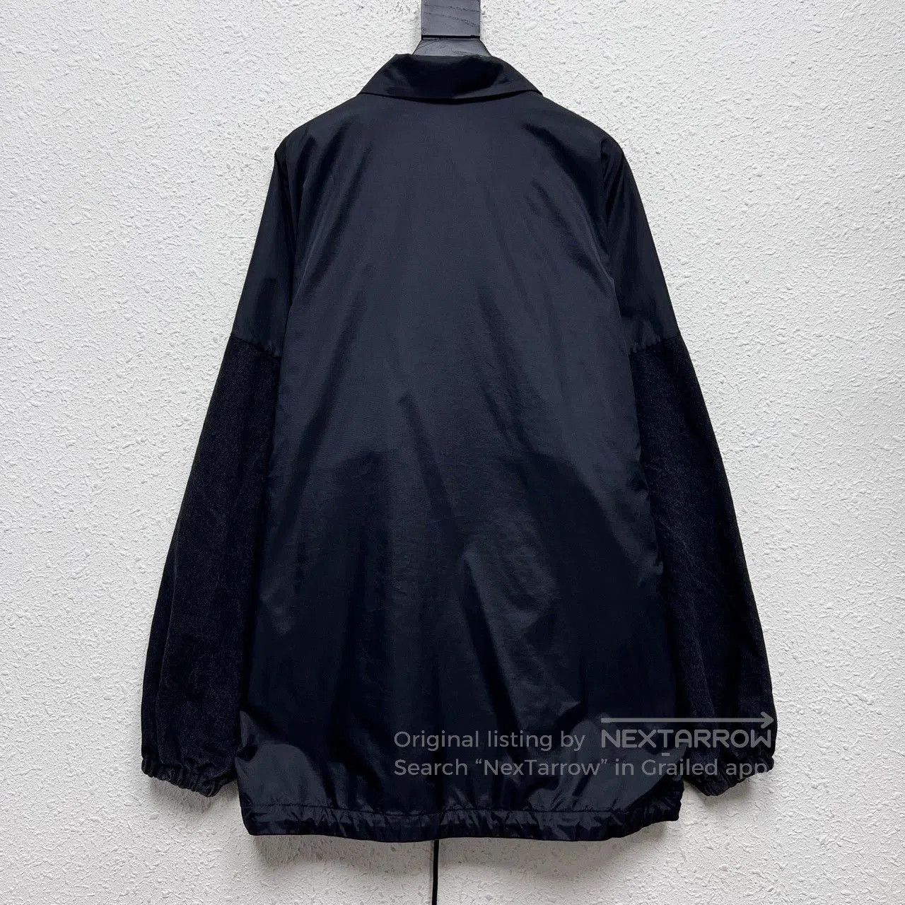 Balenciaga balenciaga black denim wash windbreaker jacket. Size US S / EU 44-46 / 1 - 2 Thumbnail