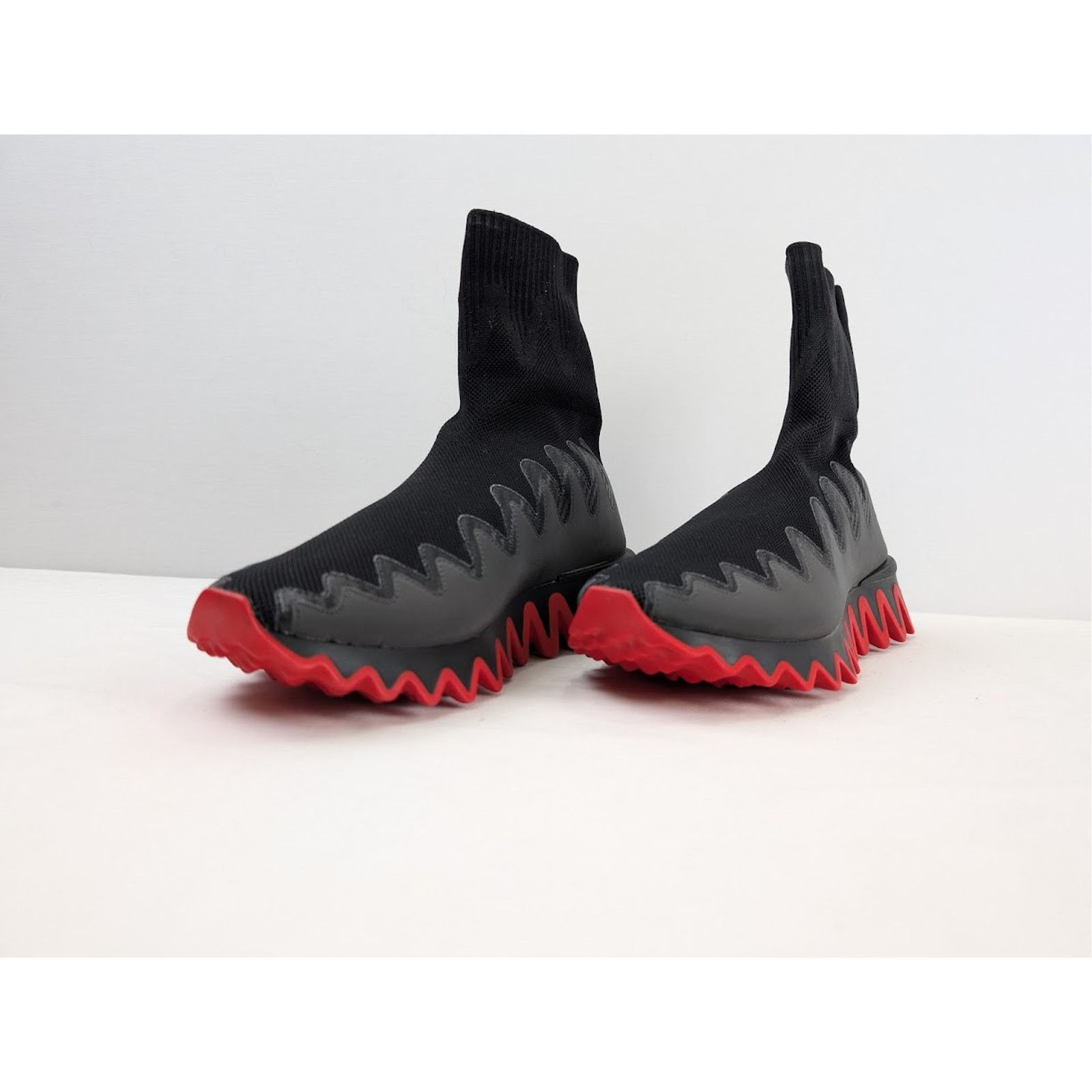 Christian Louboutin o1rshd1 Sharky Sock Sneakers in Black Size US 10.5 / EU 43-44 - 6 Thumbnail