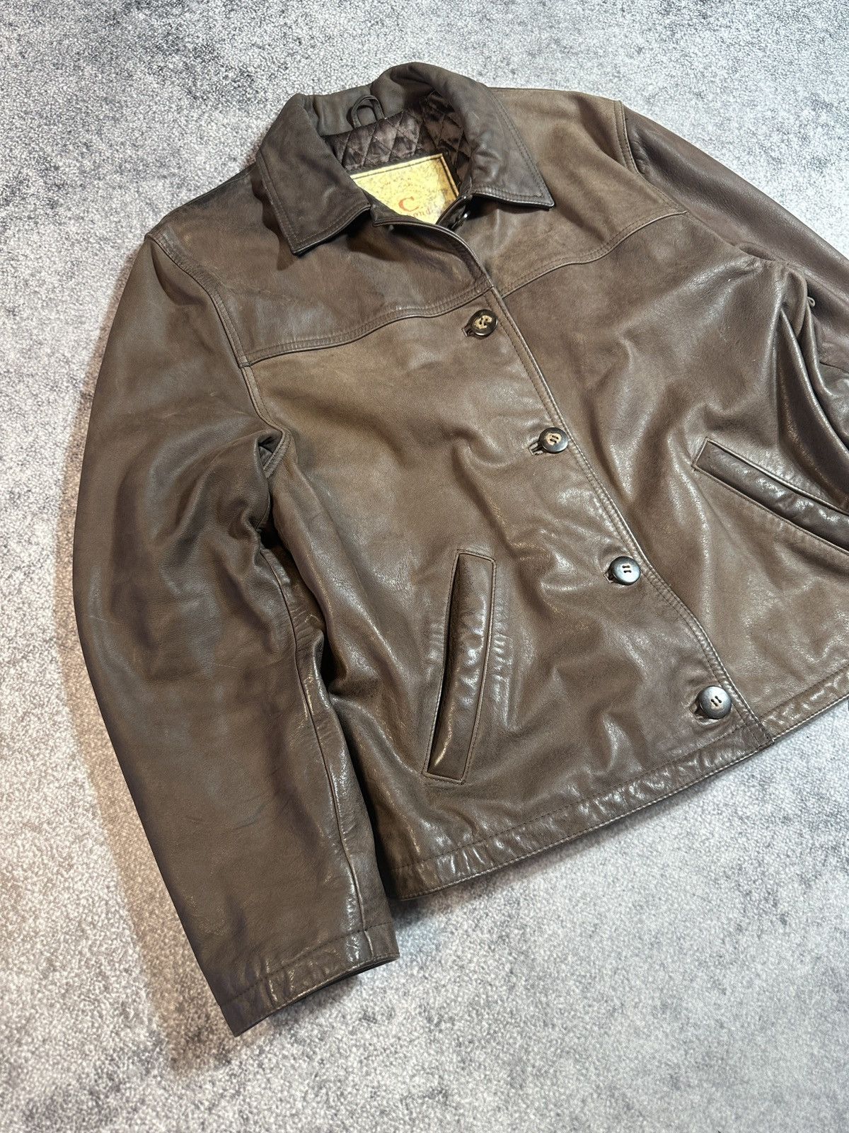 Other Y2K Vintage Leather Jacket Streetwear Rare Style USA VTg M Size US M / EU 48-50 / 2 - 2 Thumbnail