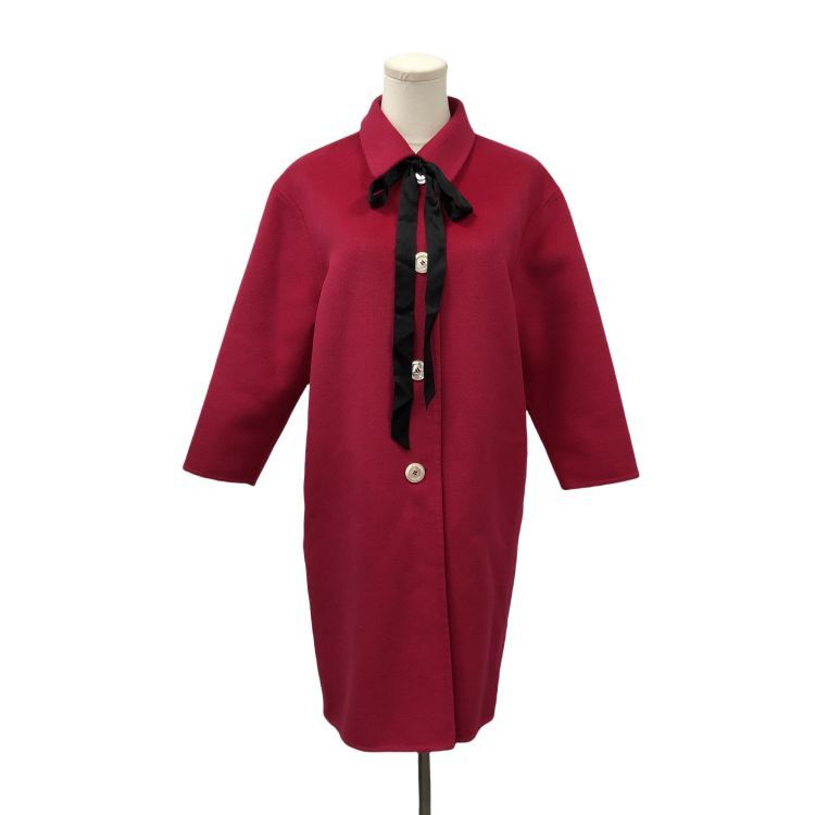 Gucci Gucci Pink Wool Angora Coat Size 40 Size S / US 4 / IT 40 - 1 Thumbnail
