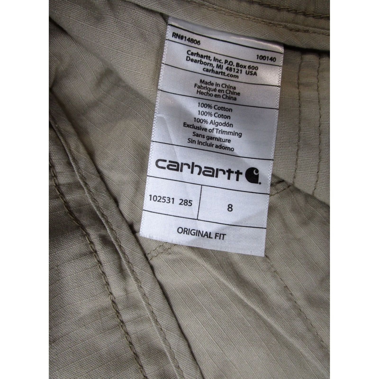 Carhartt Carhartt Relaxed Fit El Paso Shorts Tan Khaki Womens Size 8 Cuffed Pockets Short Chino Outdoor Rugged 8 Womens Size 30" / US 8 / IT 44 - 3 Thumbnail