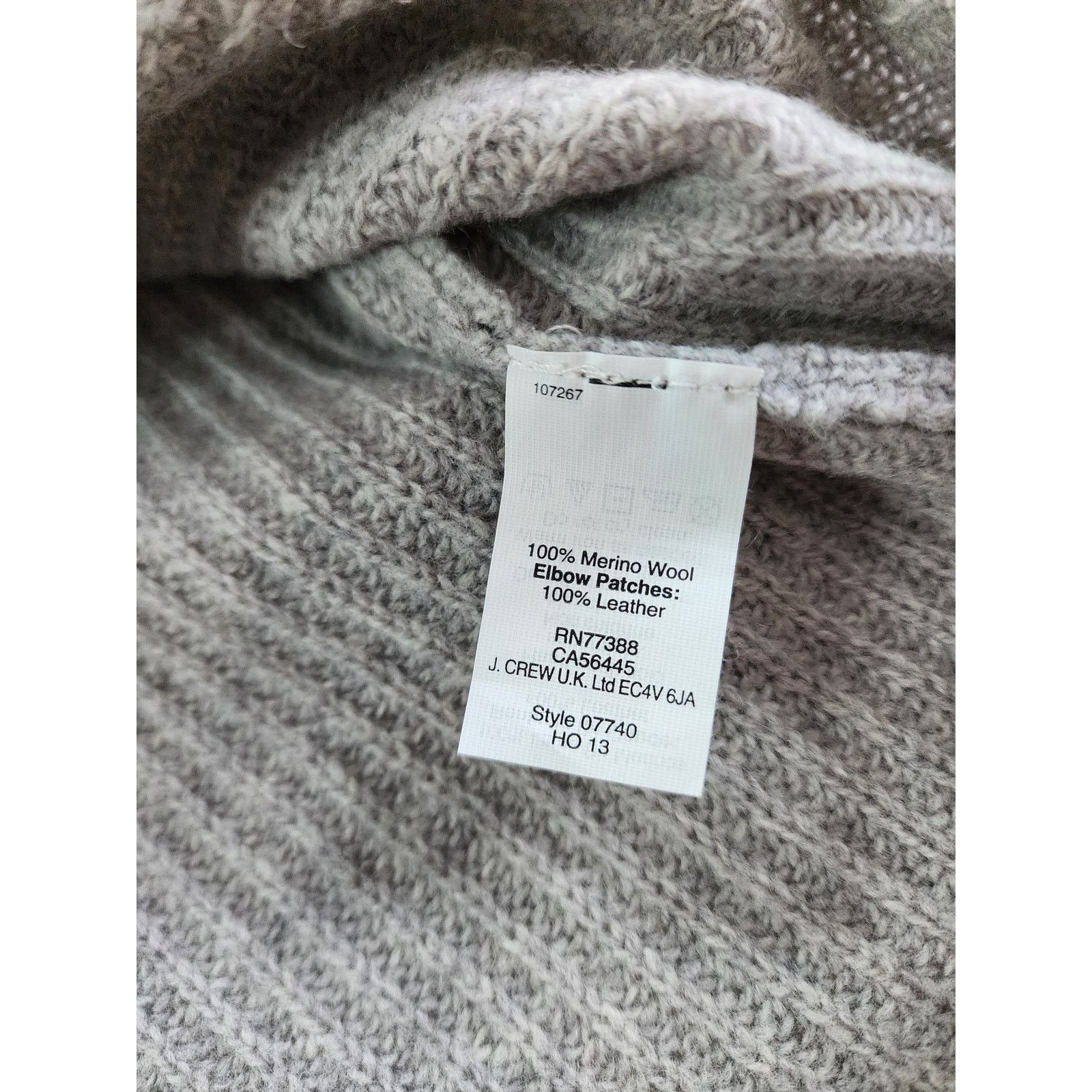 Madewell Madewell Stadium Sweater 100% Merino Wool Leather Size M Size M / US 6-8 / IT 42-44 - 7 Thumbnail