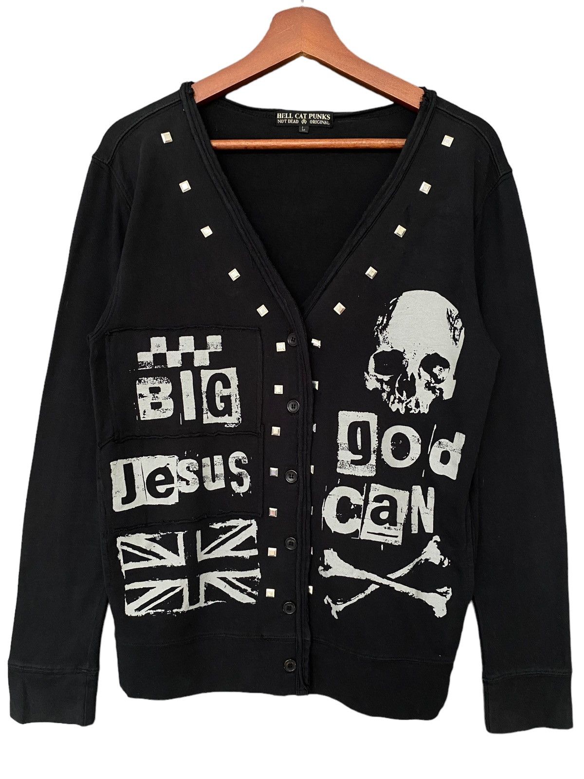 Japanese Brand × Vintage Vintage Japanese Brand Hell Cat Punks Jacket 1990s Size US L / EU 52-54 / 3 - 3 Thumbnail