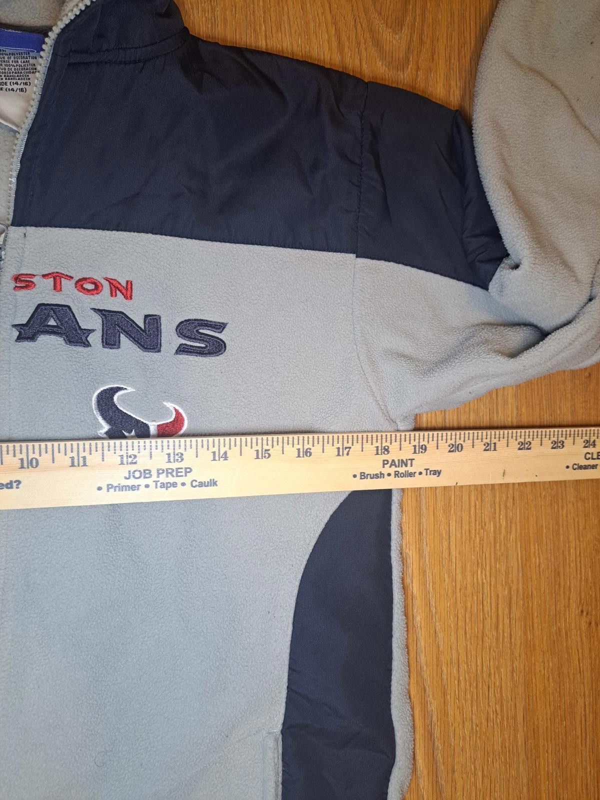 Reebok NFL Reebok Houston Texans Fleece Jacket Womens Large Gray Size L / US 10 / IT 46 - 8 Thumbnail