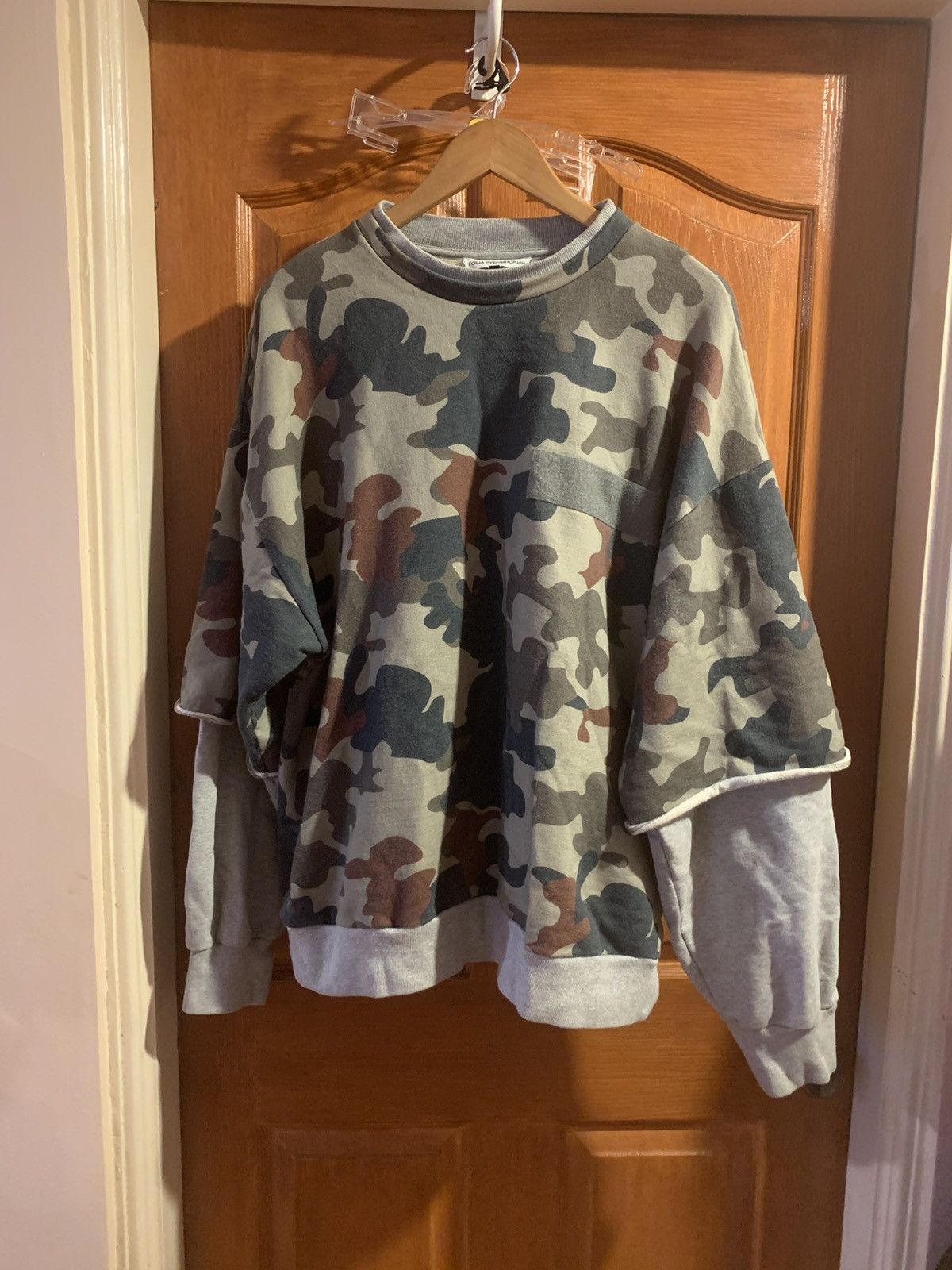 Gosha Rubchinskiy Gosha Rubchinskiy layered camouflage sweater Size US XL / EU 56 / 4 - 1 Thumbnail