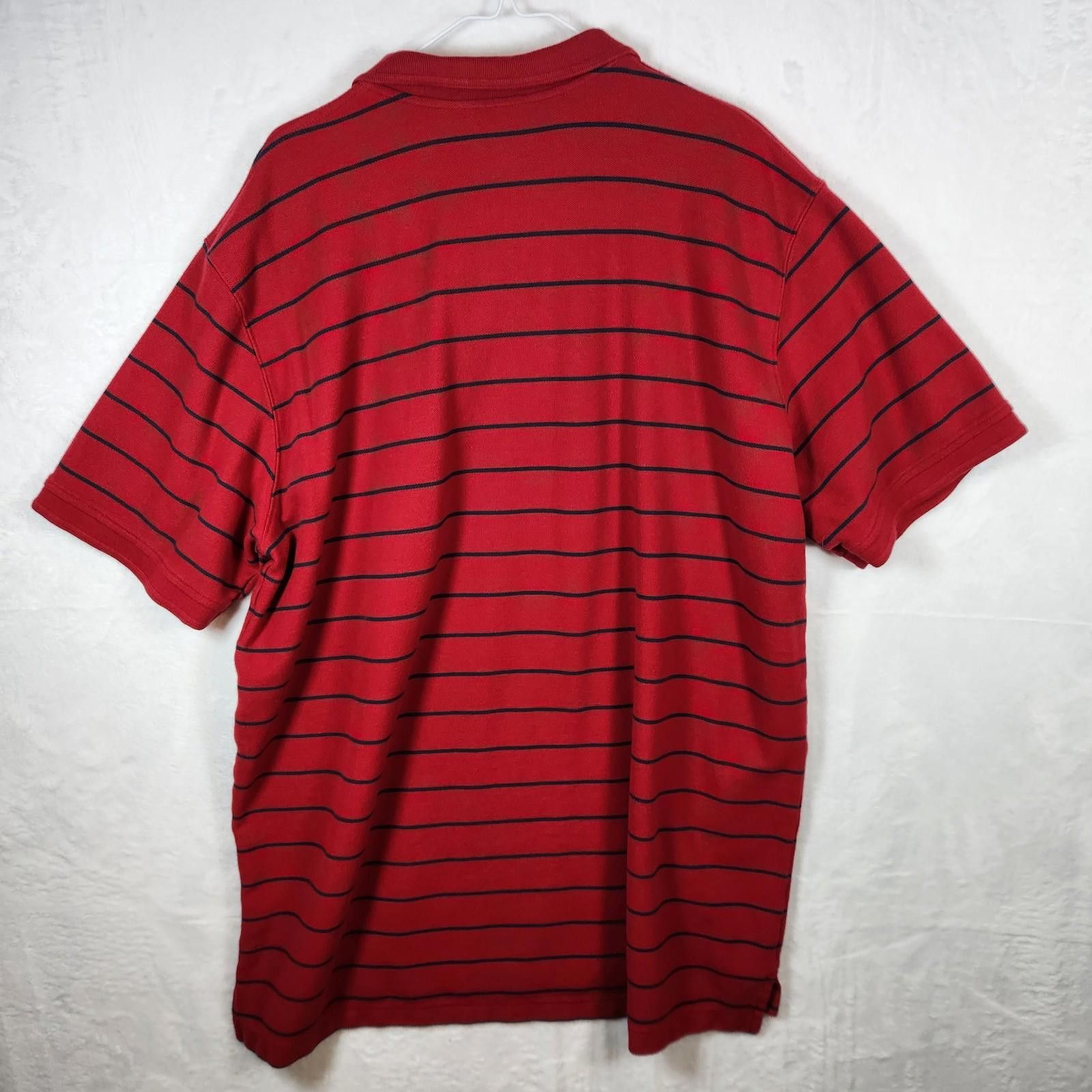 L.L. Bean LL Bean Red Striped Polo Shirt Size 2XL Tall Size US XXL / EU 58 / 5 - 6 Thumbnail