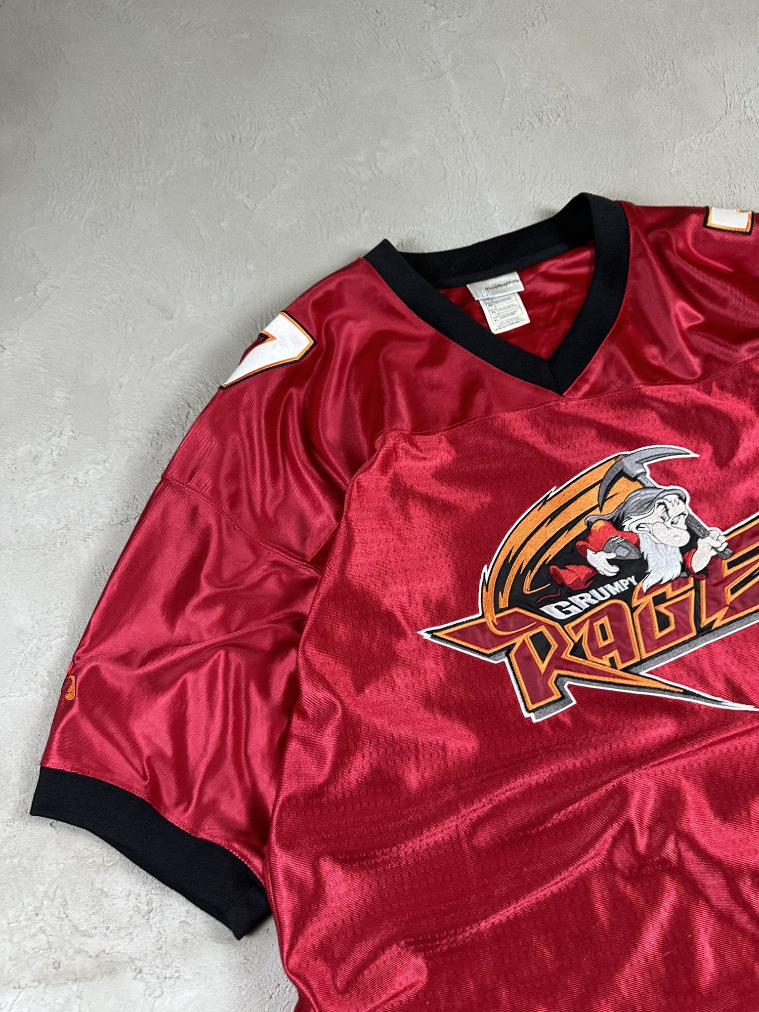 Disney Vintage Disney Grumpy Rage Jersey NFL Mesh T-shirt Size US XL / EU 56 / 4 - 6 Thumbnail