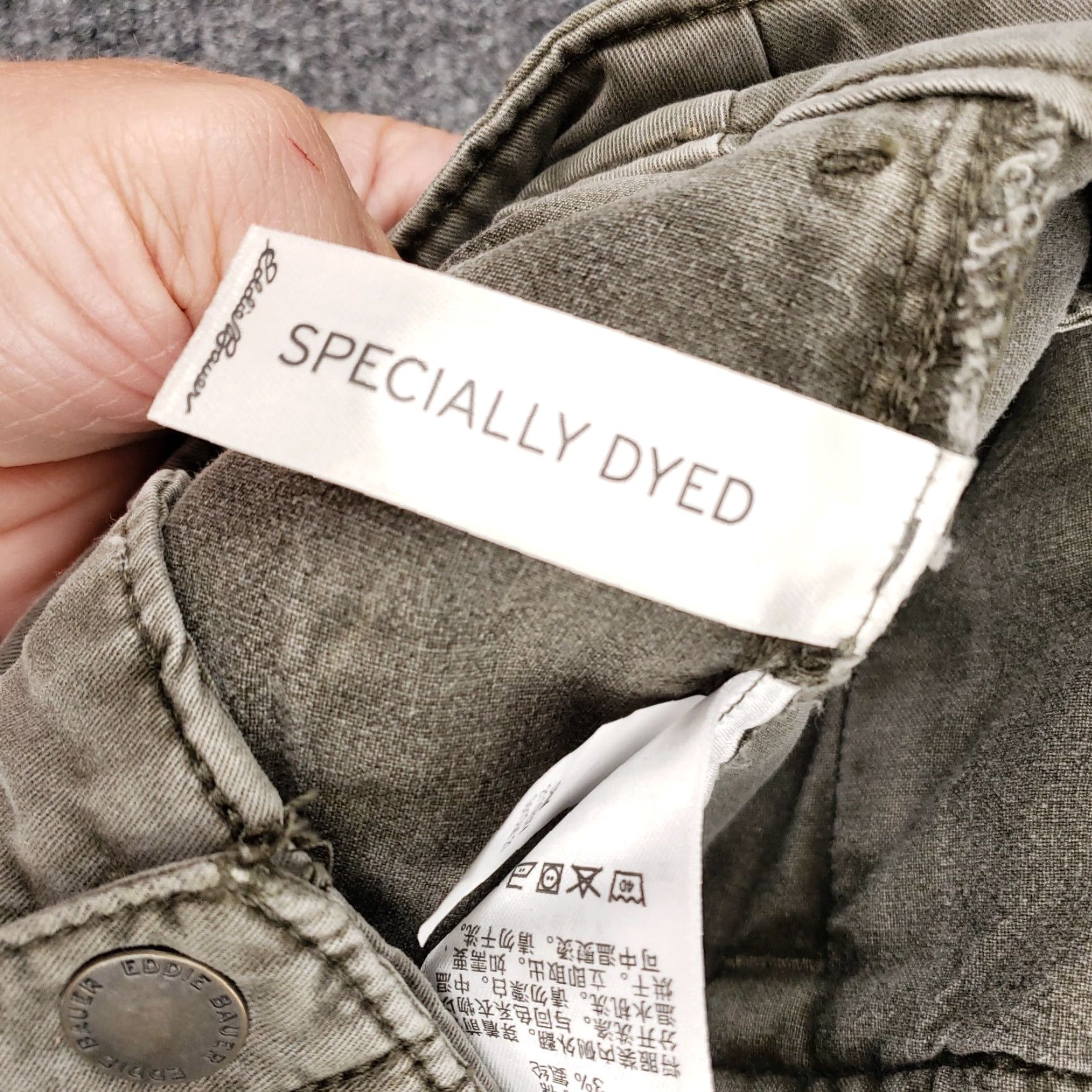 Eddie Bauer Eddie Bauer Pants Womens 4 Gray Chino Mid-Rise Straight Casual Specially Dyed Size 27" / US 4 / IT 40 - 6 Thumbnail