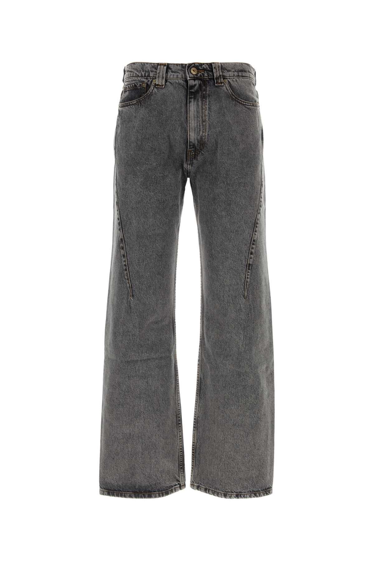 image of Yproject Graphite Denim Jeans in Grey, Men's (Size 30)