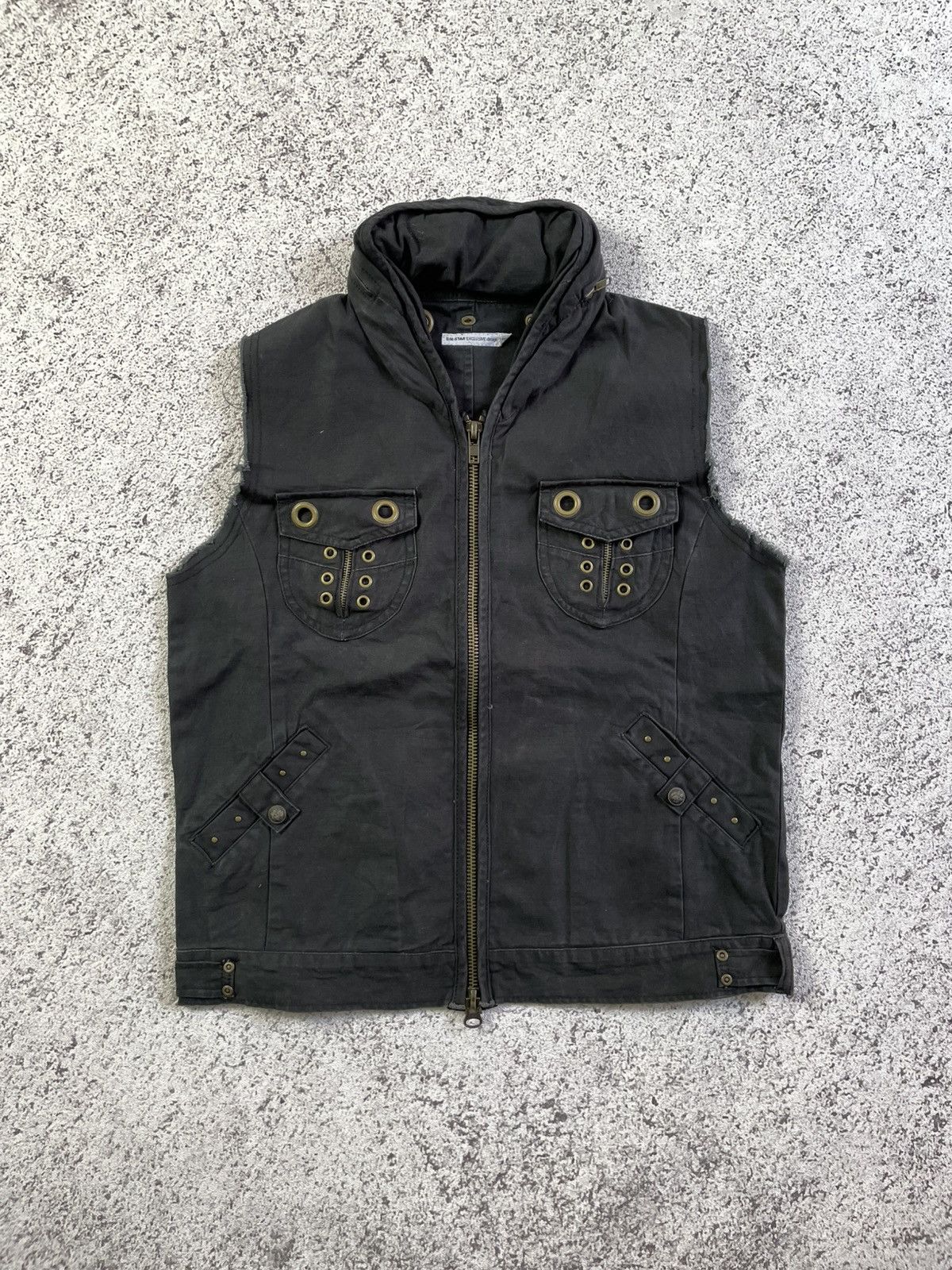 Vintage 2000s Six Star - Punk Grunge Visual Kei Studded bono Vest Size US M / EU 48-50 / 2 - 2 Thumbnail