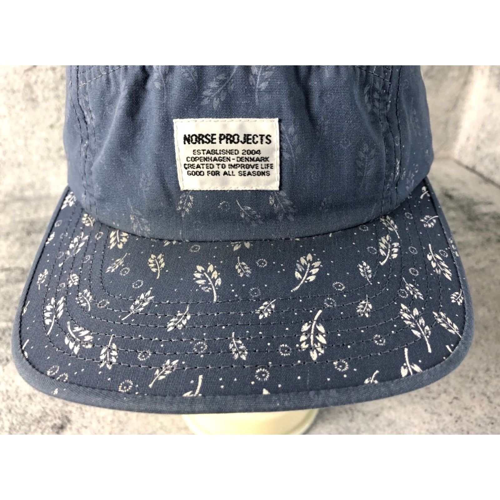 Norse Projects Norse Projects Unisex Adjustable Baseball Cap Blue Cotton Floral Cap Unisex Adults One Size Mens Womens Boys Girls Size ONE SIZE - 5 Thumbnail