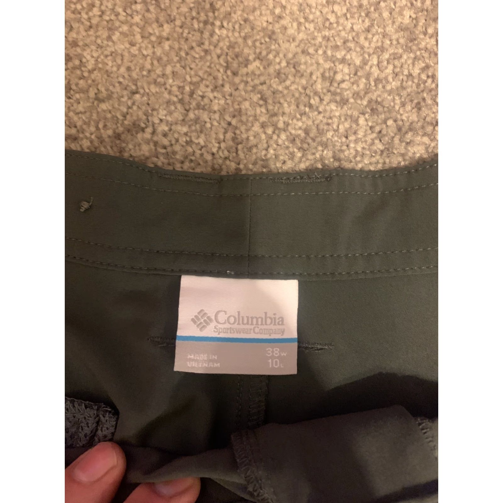 Vintage Columbia Flat Front Shorts Mens Size 38 Gray Chino Cotton Blend Pockets Casual Outdoor Regular 38x10 W/L Size US 38 / EU 54 - 2 Thumbnail