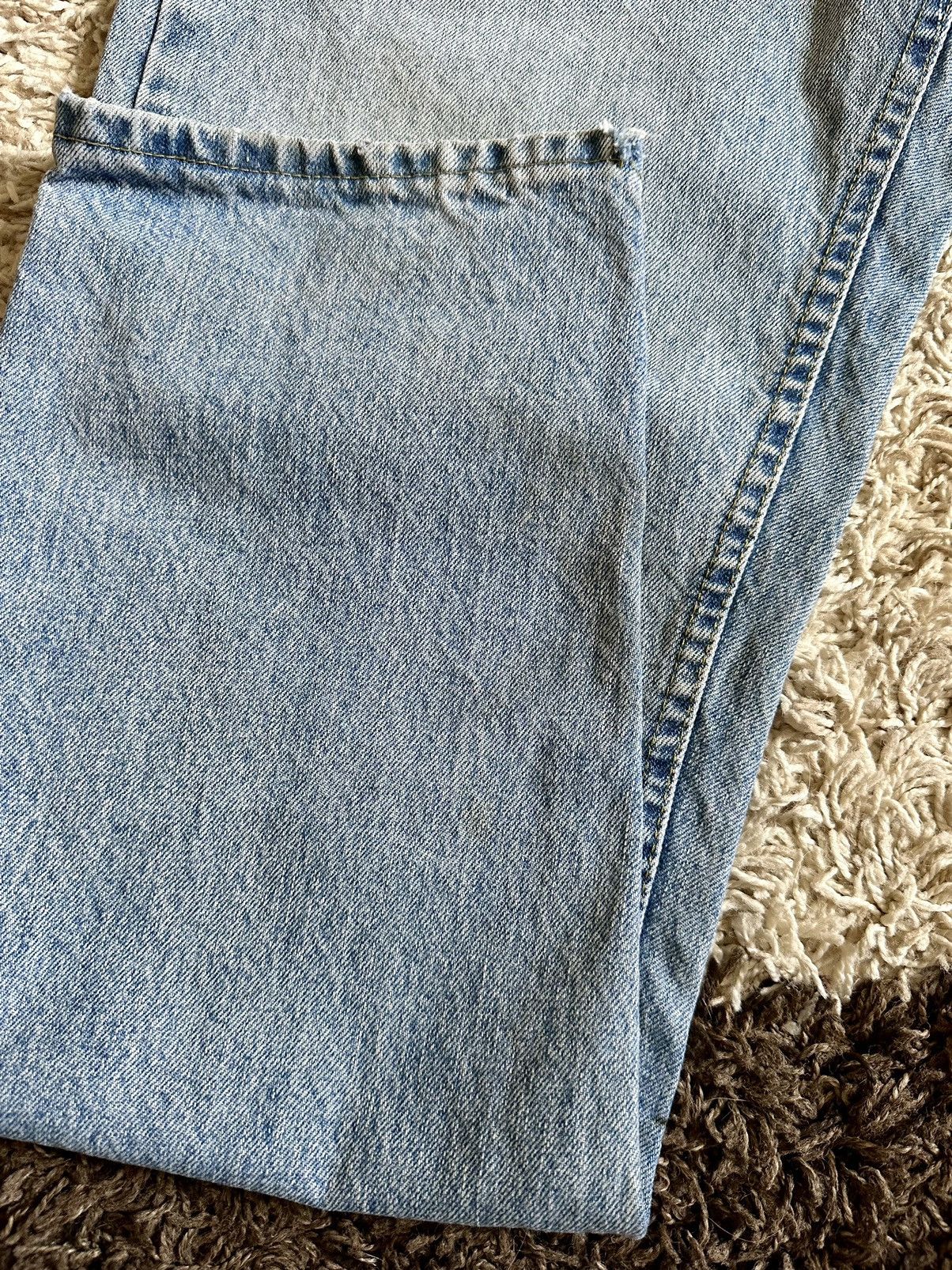 Jean × Lee × Vintage VNTG Lee Denim Jeans Made In USA Streetwear Y2K Rare 90s Size US 31 - 8 Thumbnail