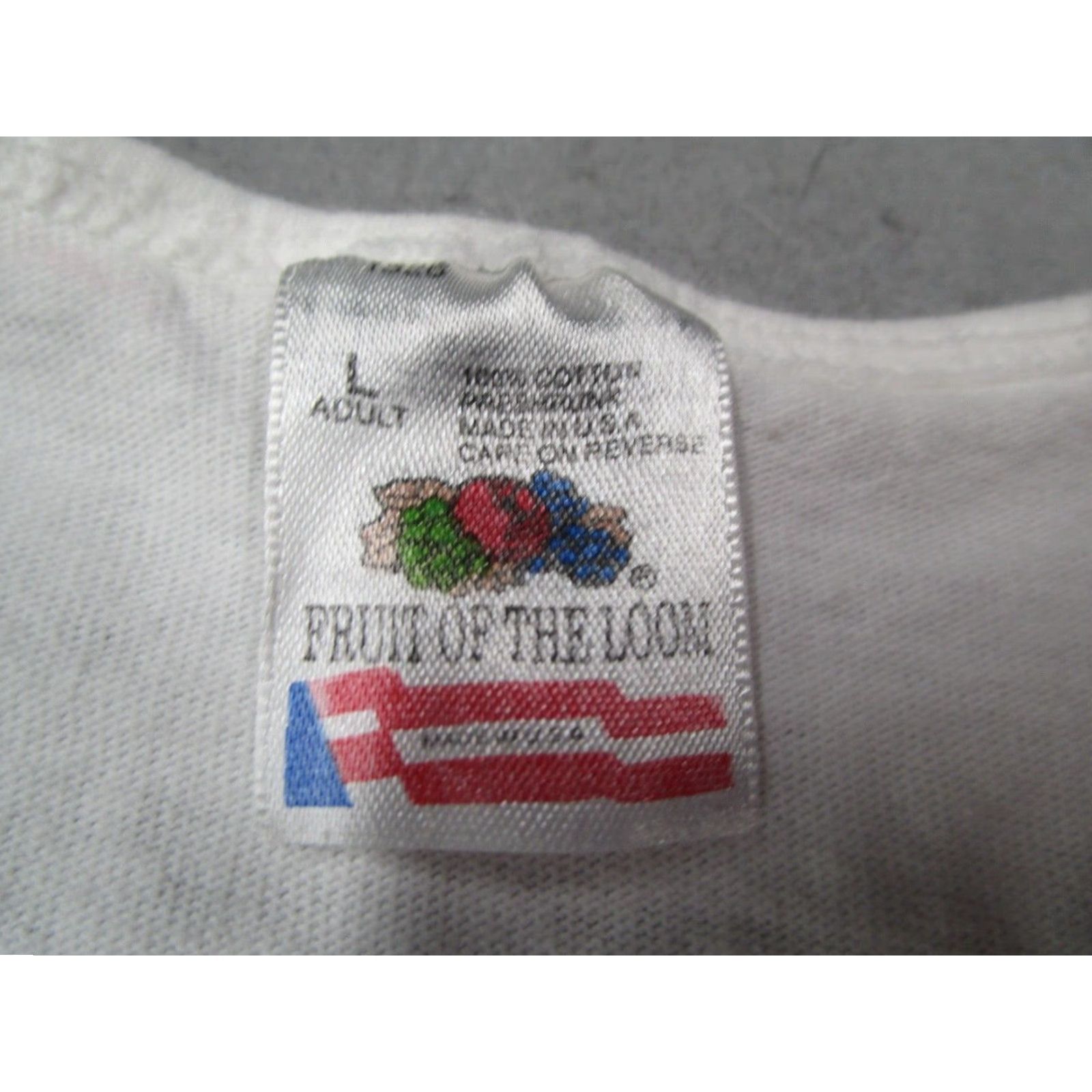 Fruit Of The Loom VINTAGE Fruit of the Loom Morongo Basin Tank Top Mens Large White 90s Graphic USA Size US L / EU 52-54 / 3 - 2 Thumbnail
