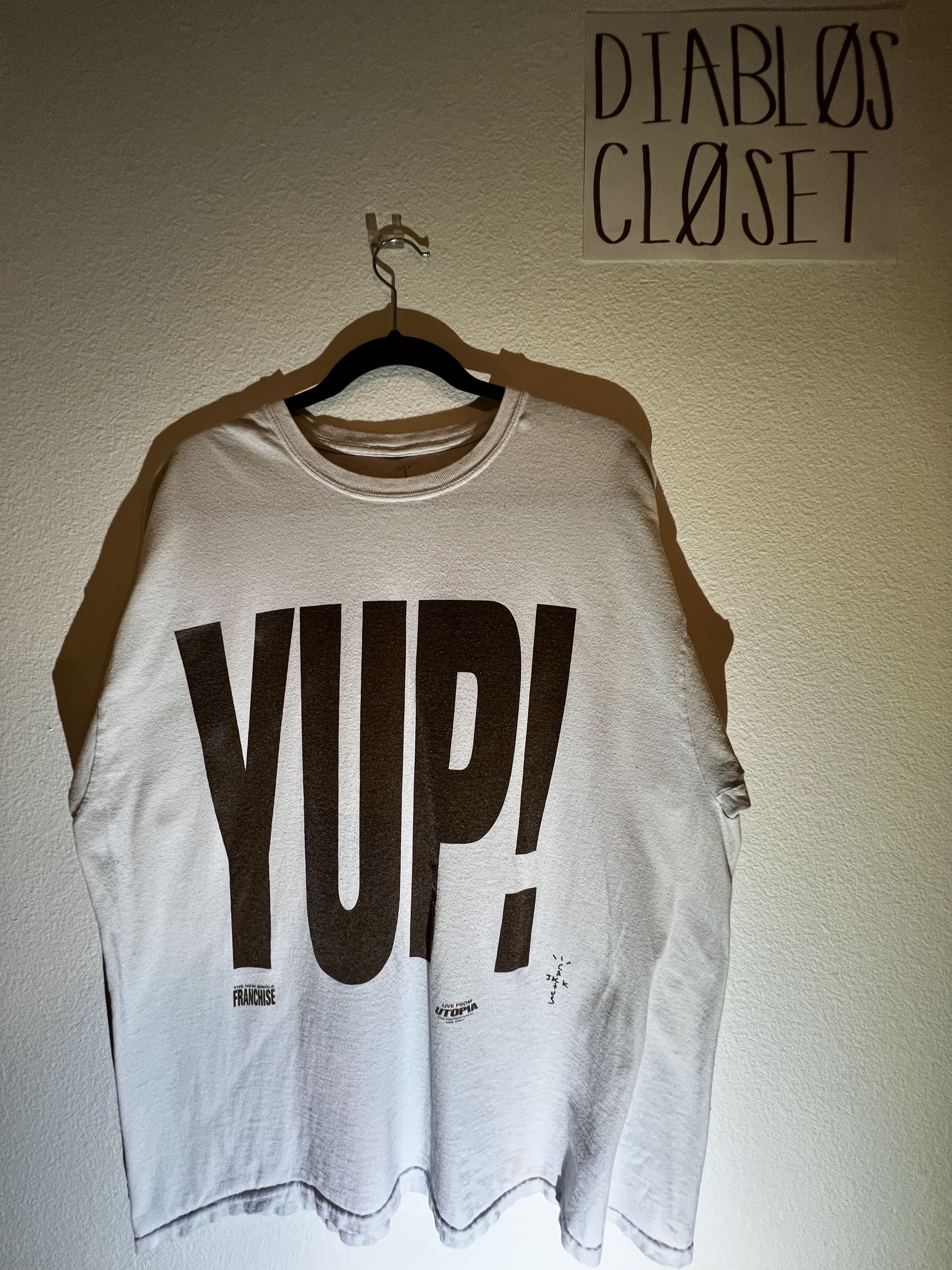 Travis Scott Yup T Shirt | Grailed