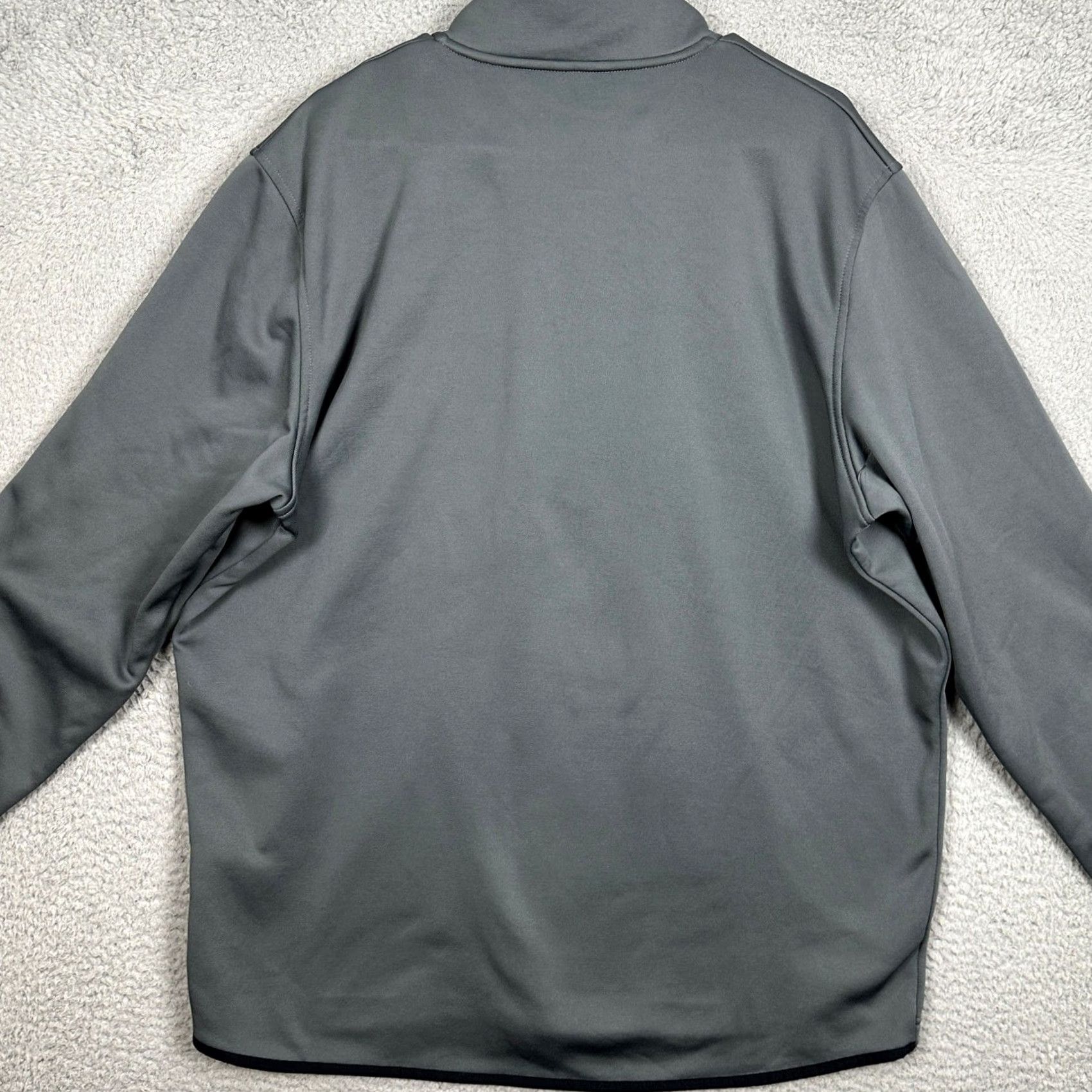 Under Armour Under Armour Jacket Mens XL Grey ColdGear Fleece Lined Quarter Zip Pullover Logo Size US XL / EU 56 / 4 - 3 Thumbnail