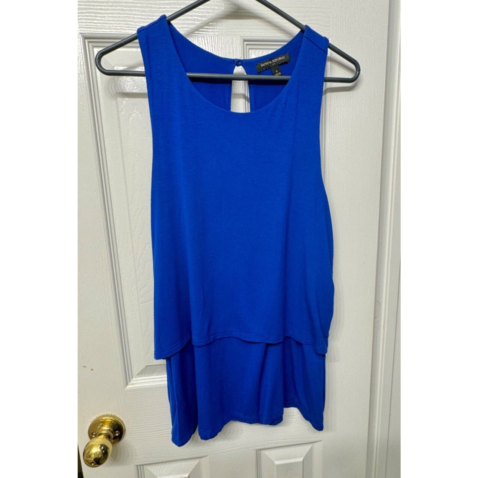 Banana Republic Banana Republic Royal Blue Layered Sleeveless Top Blouse - M Size M / US 6-8 / IT 42-44 - 9 Thumbnail