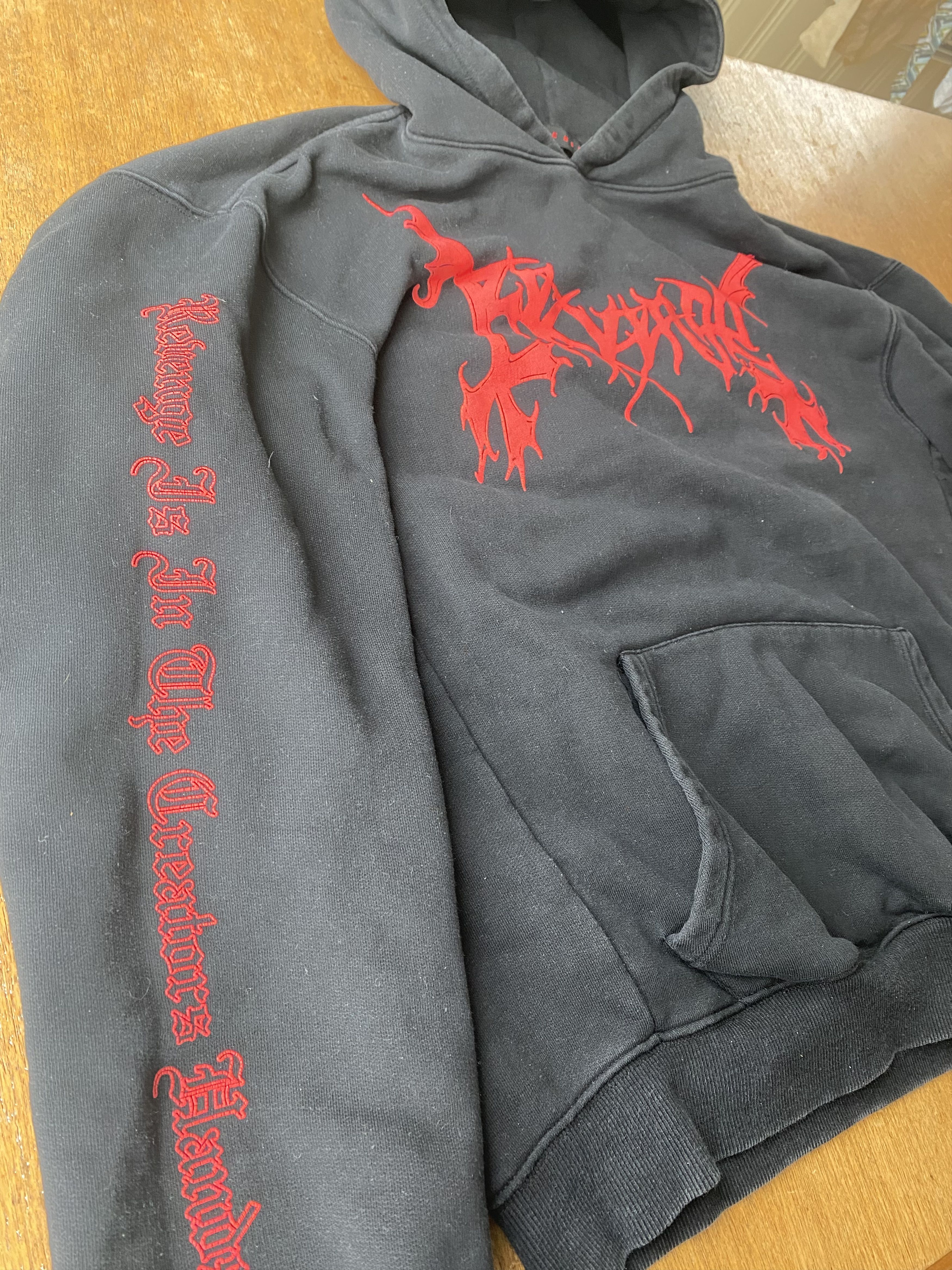 Revenge Mayhem x Revenge Tour Hoodie (Black with Red Lettering) Size US M / EU 48-50 / 2 - 3 Thumbnail