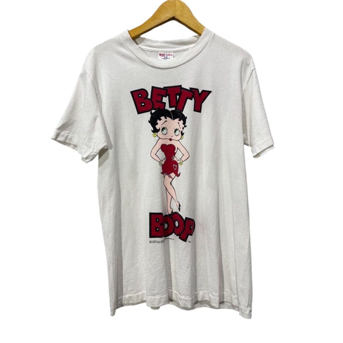 Vintage 1998 Betty Boop Graphic Cartoon Vintage Tshirt White - M Size M / US 6-8 / IT 42-44 - 1 Thumbnail
