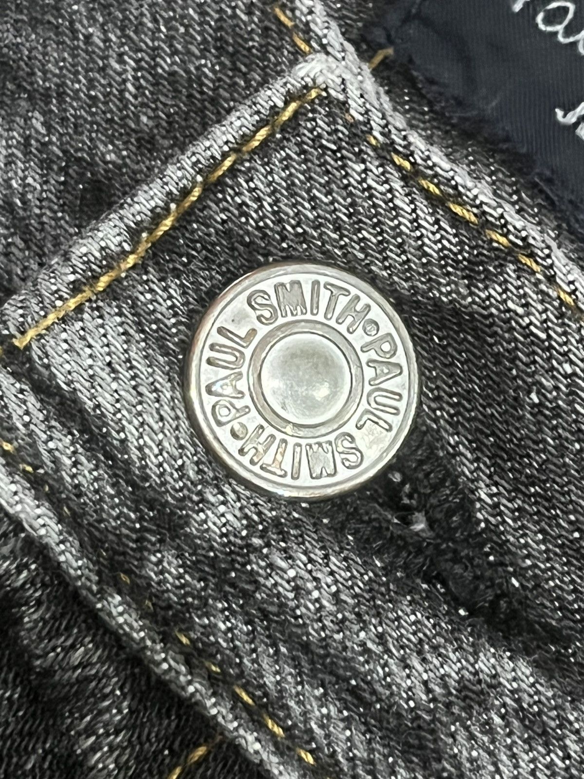 Paul Smith ⚡️Loose Fit⚡️Vintage Designer Paul Smith Black Faded Jeans Size US 34 / EU 50 - 6 Thumbnail