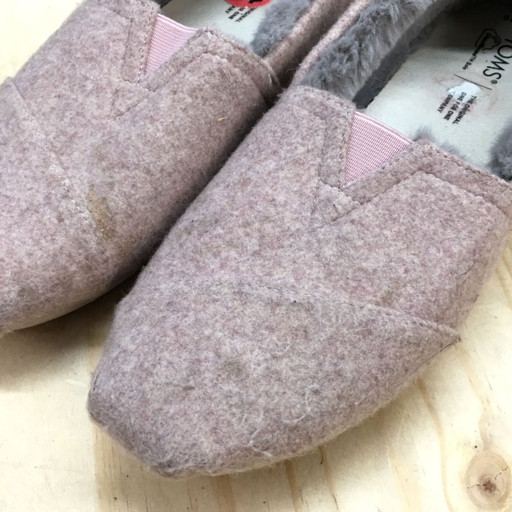 Toms TOMS Slippers Womens 10 Slip On Loafers Flats Comfort Pink Fabric Size US 10 / IT 40 - 4 Thumbnail