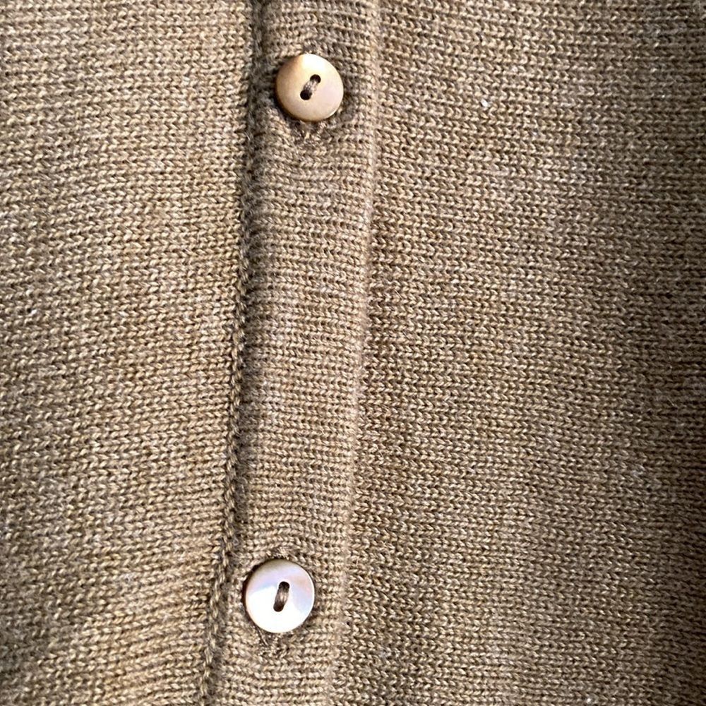 Magaschoni Magaschoni Size M Dolman Sleeve V-Neck Olive Knit Cardigan O Size M / US 6-8 / IT 42-44 - 6 Thumbnail