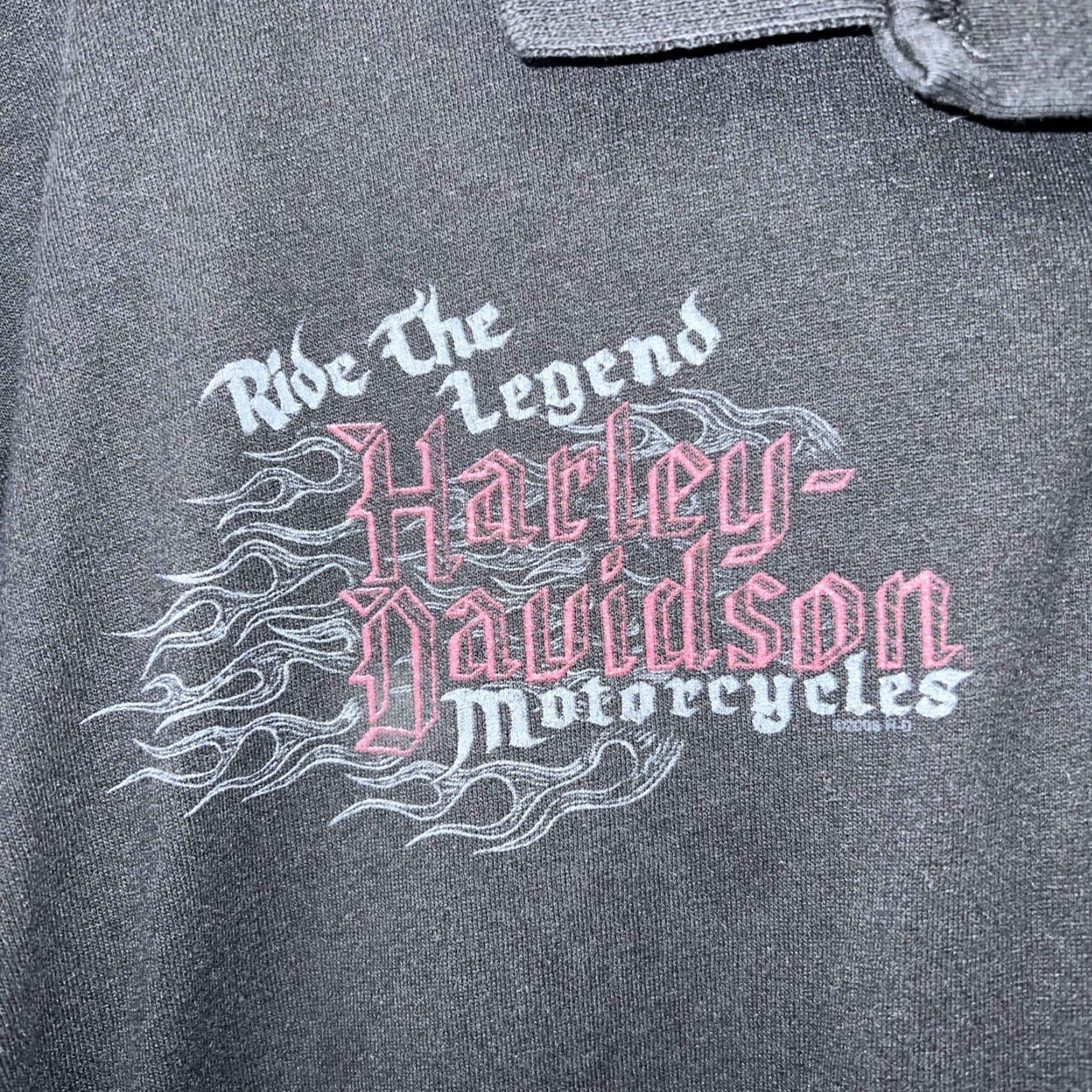 Harley Davidson Harley-Davidson Ride The Legend Polo Shirt Mens XL Black Graphic Polo Shirt XL Mens Harley-Davidson Ride The Legend Polo Shirt Black Size US XL / EU 56 / 4 - 3 Thumbnail
