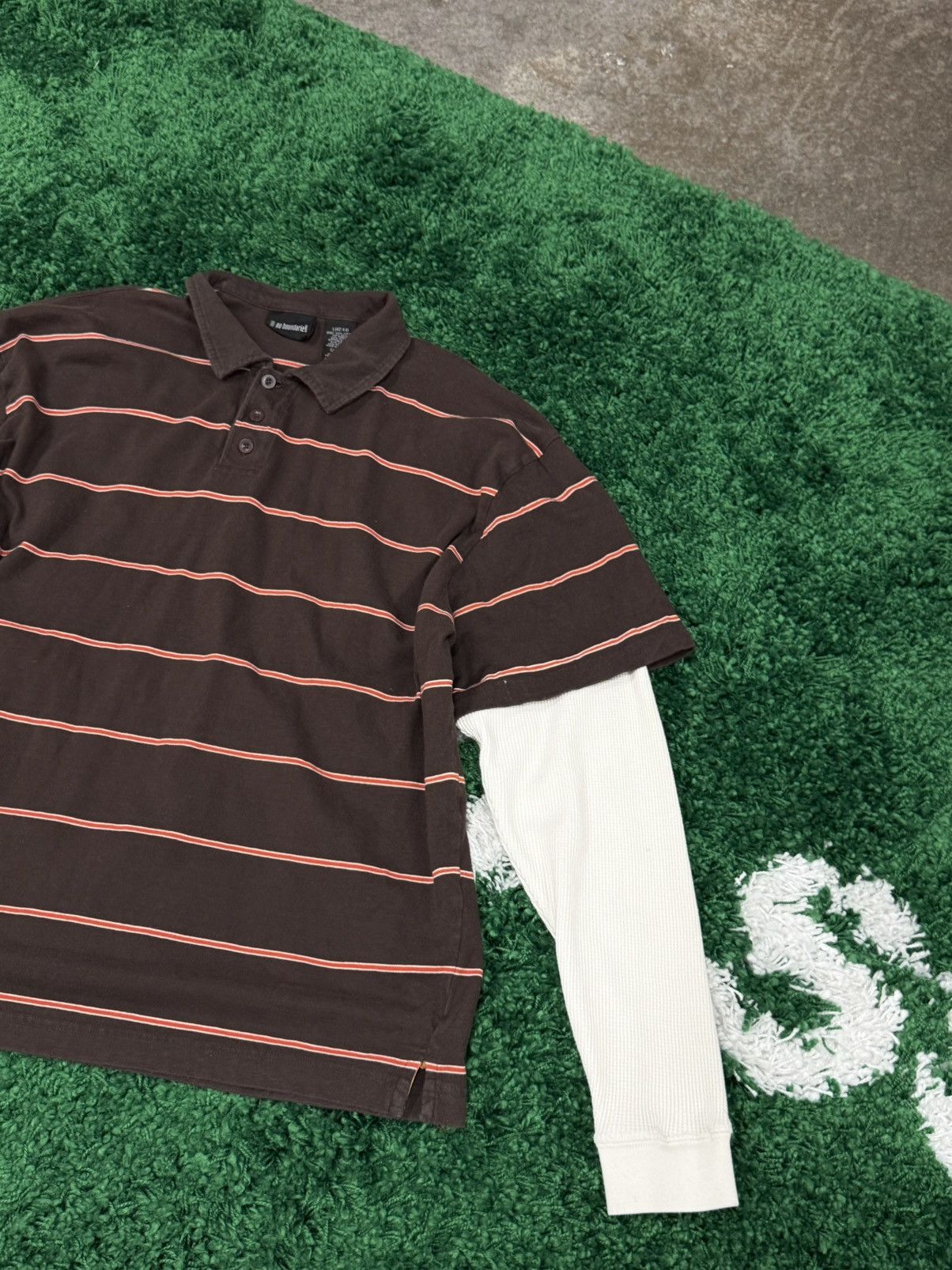 Vintage Vintage No Boundaries Double Layer Thermal Polo Shirt Large Size US L / EU 52-54 / 3 - 2 Thumbnail