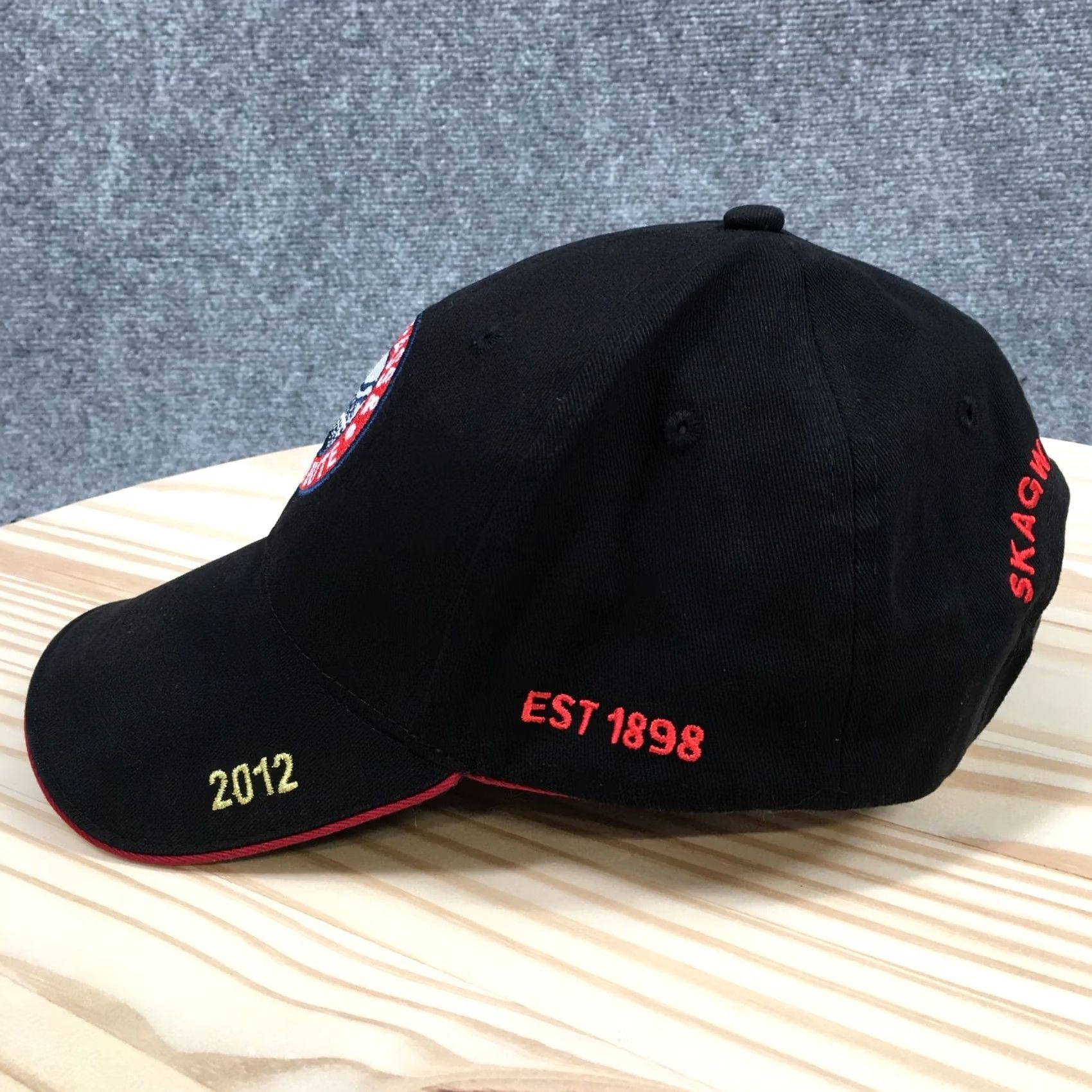 Vintage White Pass & Yukon Route 2012 Skagway Alaska Railroad Baseball Cap Hat Black Men Size ONE SIZE - 7 Thumbnail
