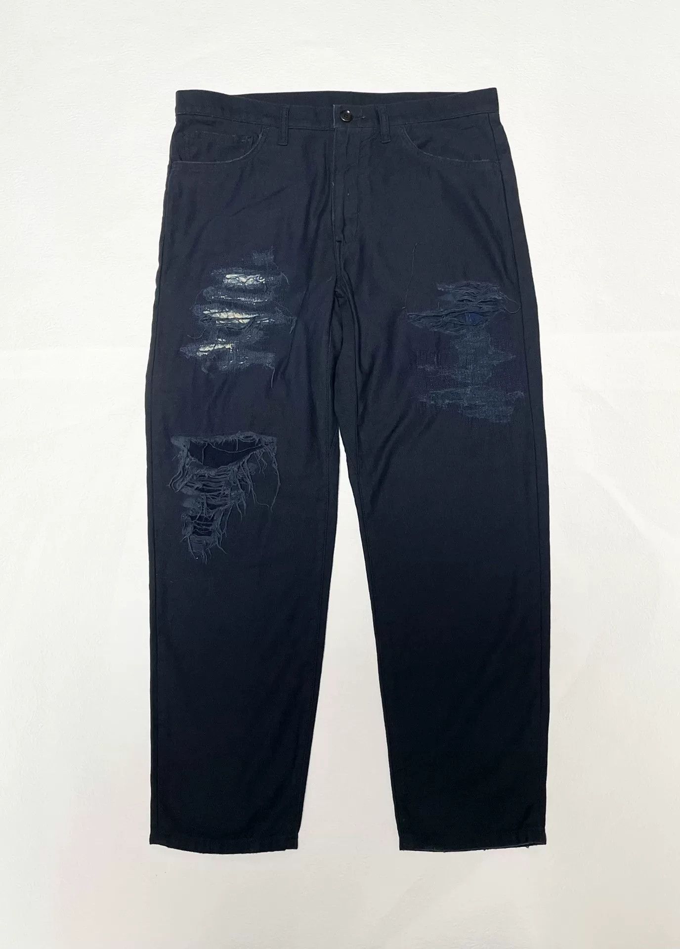 KUON casual long pants with patches Size US 36 / EU 52 - 1 Thumbnail