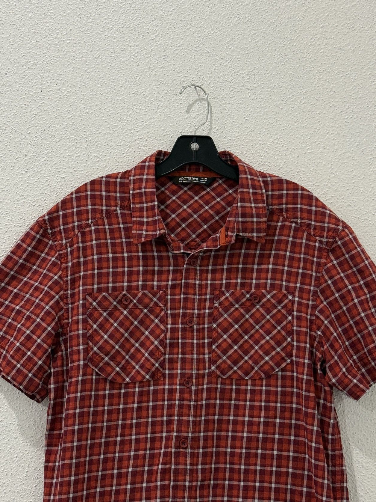 Arc'teryx Arcteryx Red Plaid Shirt 2016 CottonWool Hiking Camp Outdoor Size US M / EU 48-50 / 2 - 2 Thumbnail
