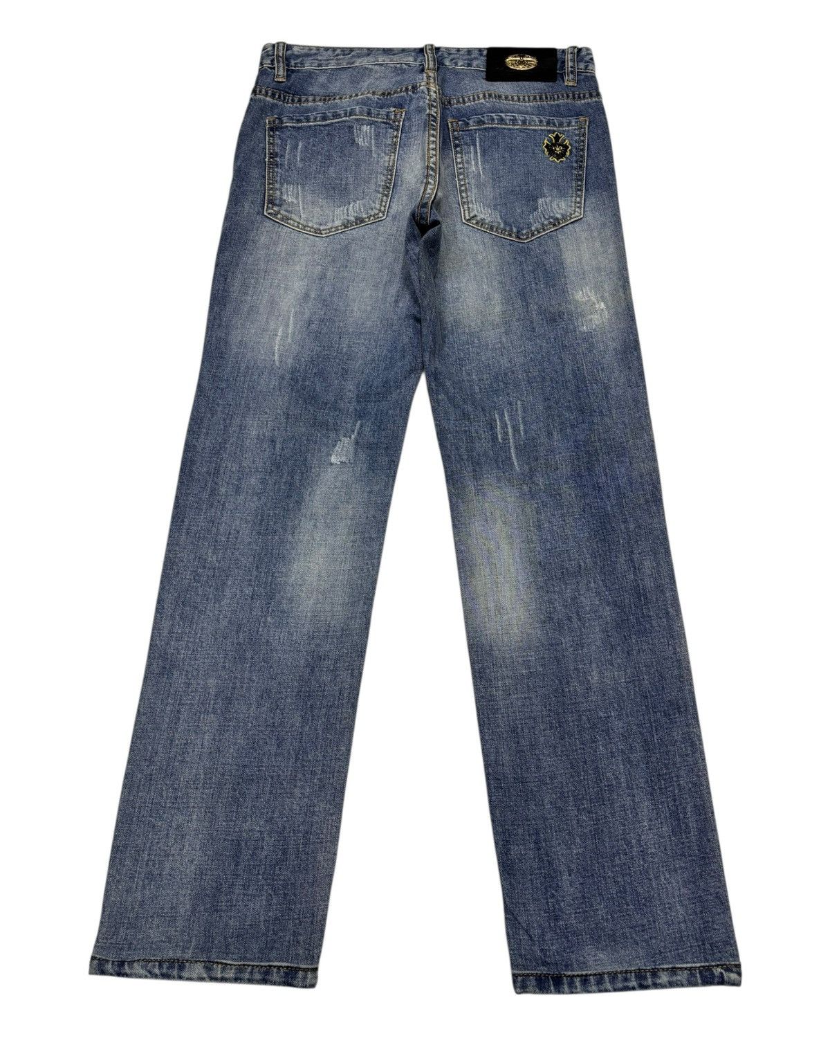 4GSELLER Chrome Hearts Symbol Jeans by Amarone Distressed Denim Size US 30 / EU 46 - 5 Thumbnail