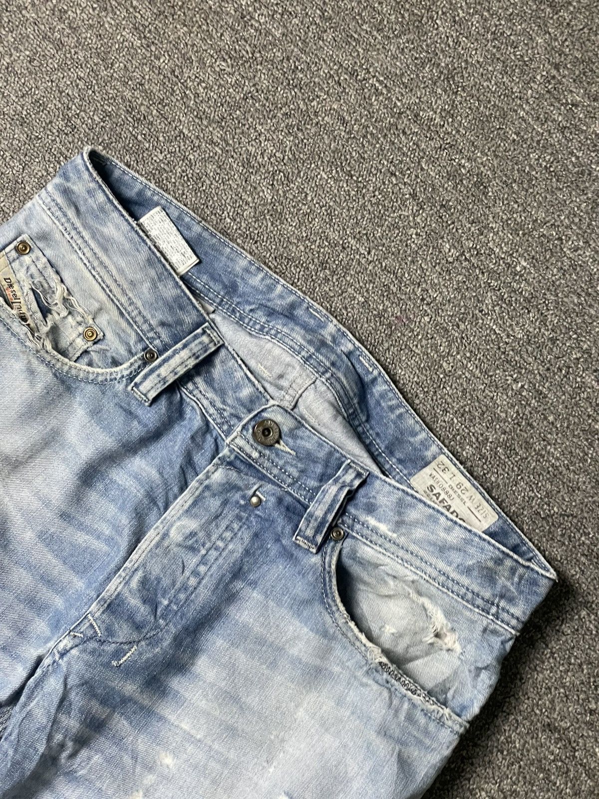 Diesel × Vintage DIESEL SAFADO SLIM FIT REGULAR JEANS (103) Size US 33 - 4 Thumbnail