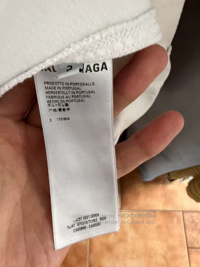 Balenciaga Balenciaga White red black color block long-sleeve T-shirt Size US M / EU 48-50 / 2 - 4 Thumbnail
