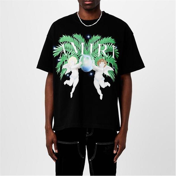 Amiri AMIRI Airbrush Cherub Graphic T-Shirt Size US S / EU 44-46 / 1 - 2 Thumbnail