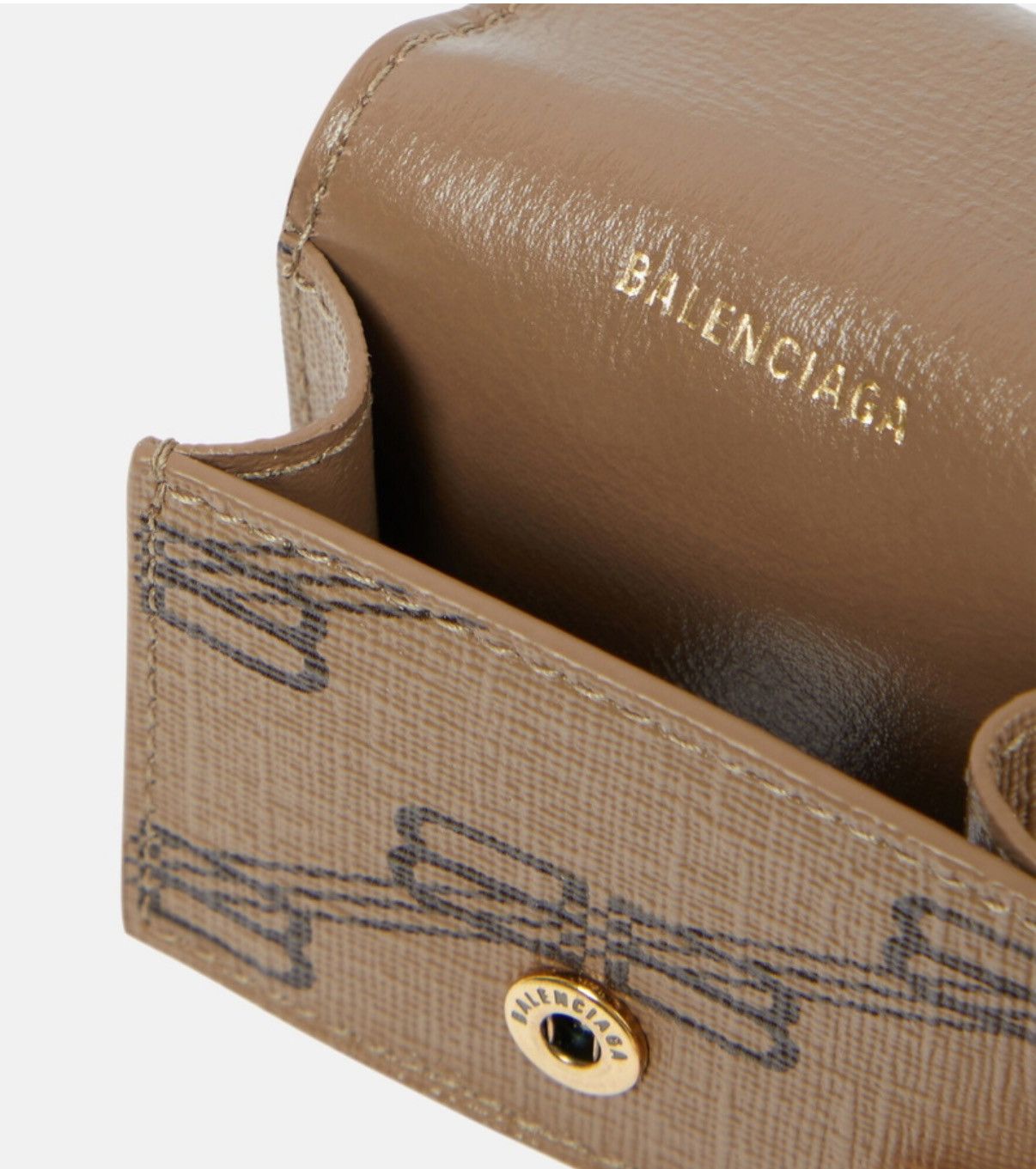 Balenciaga Balenciaga Logo AirPods Leather CASE Size ONE SIZE - 3 Thumbnail