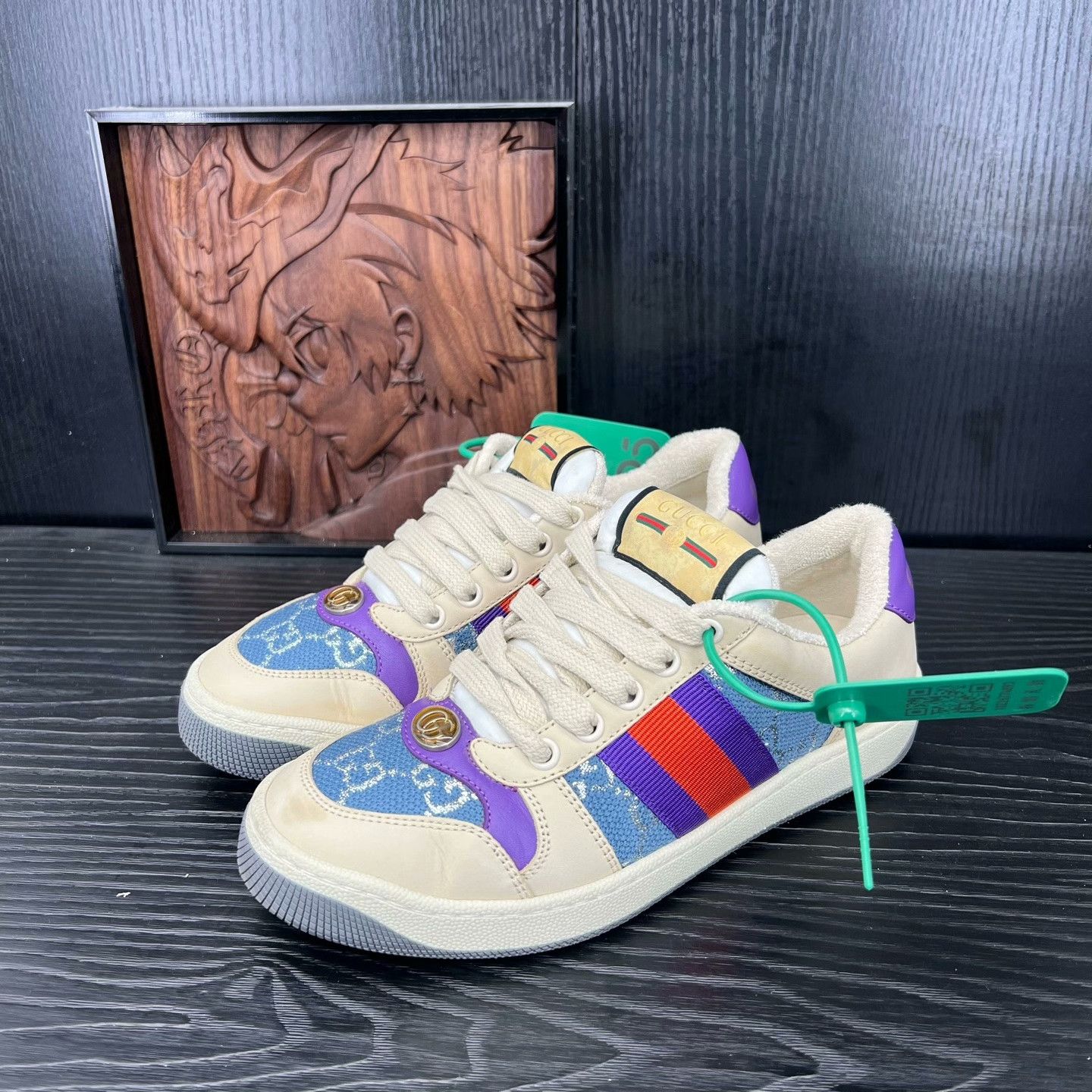 Gucci Gucci Blue Lowtop Sneakers 35 Women Size US 5 / IT 35 - 1 Thumbnail