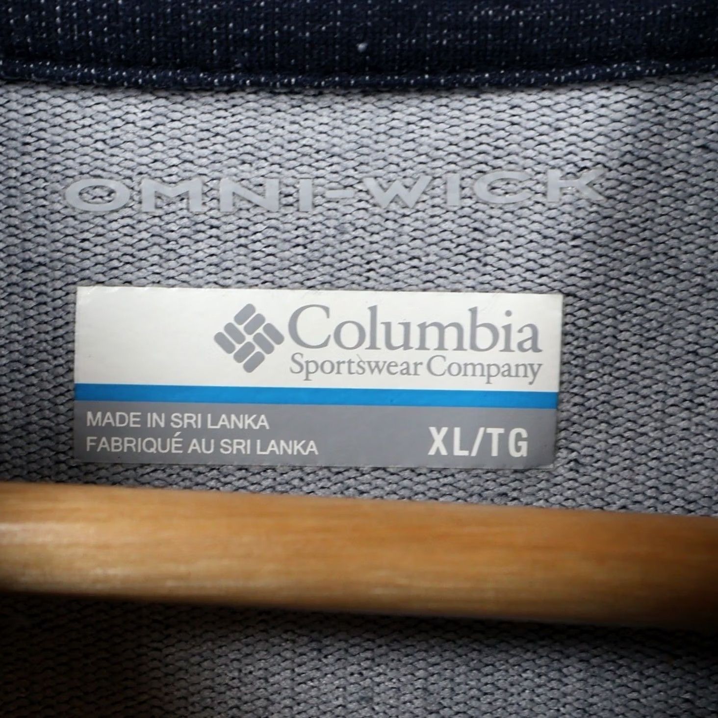 Vintage Columbia Mens XL Blue Quarter Zip Pullover Omni-Wick Sweater Size US XL / EU 56 / 4 - 7 Thumbnail
